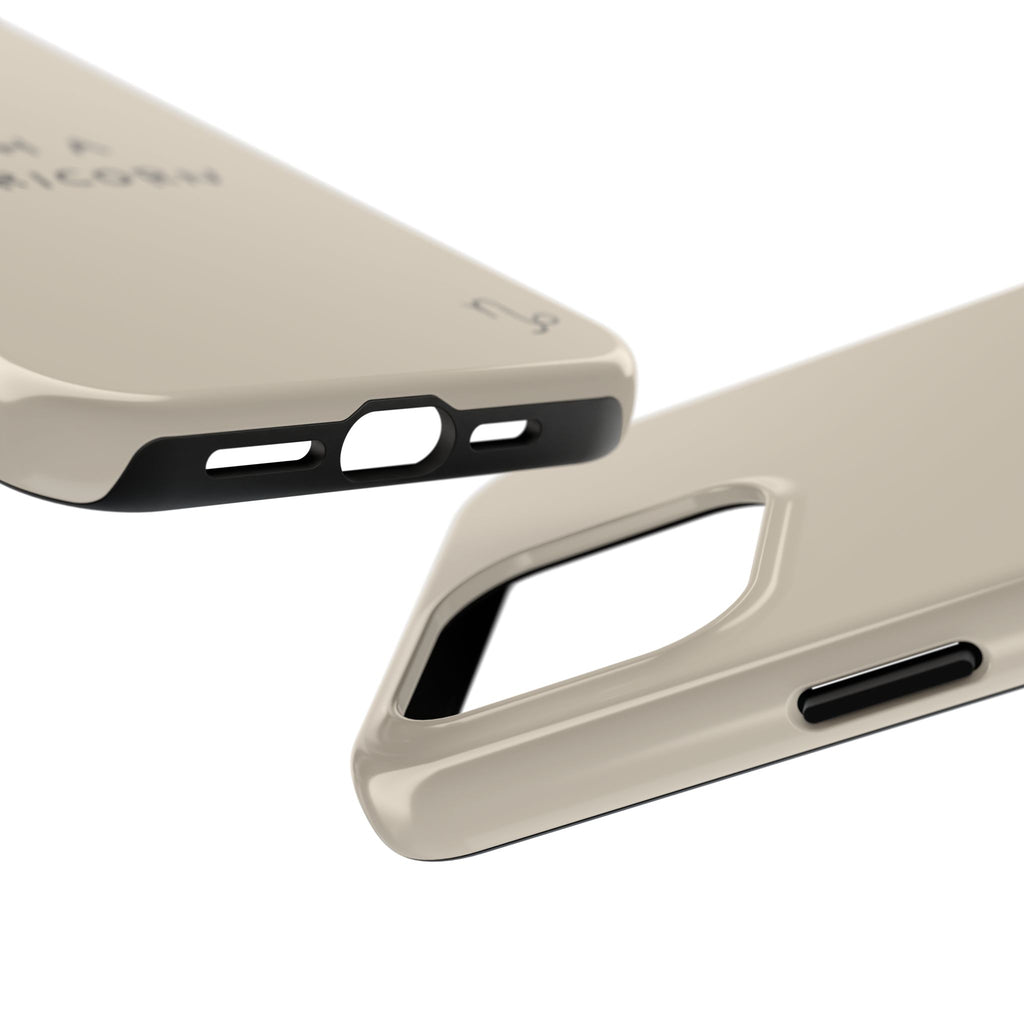 "Such a Capricorn" Tough Phone Case — Beige/Brown