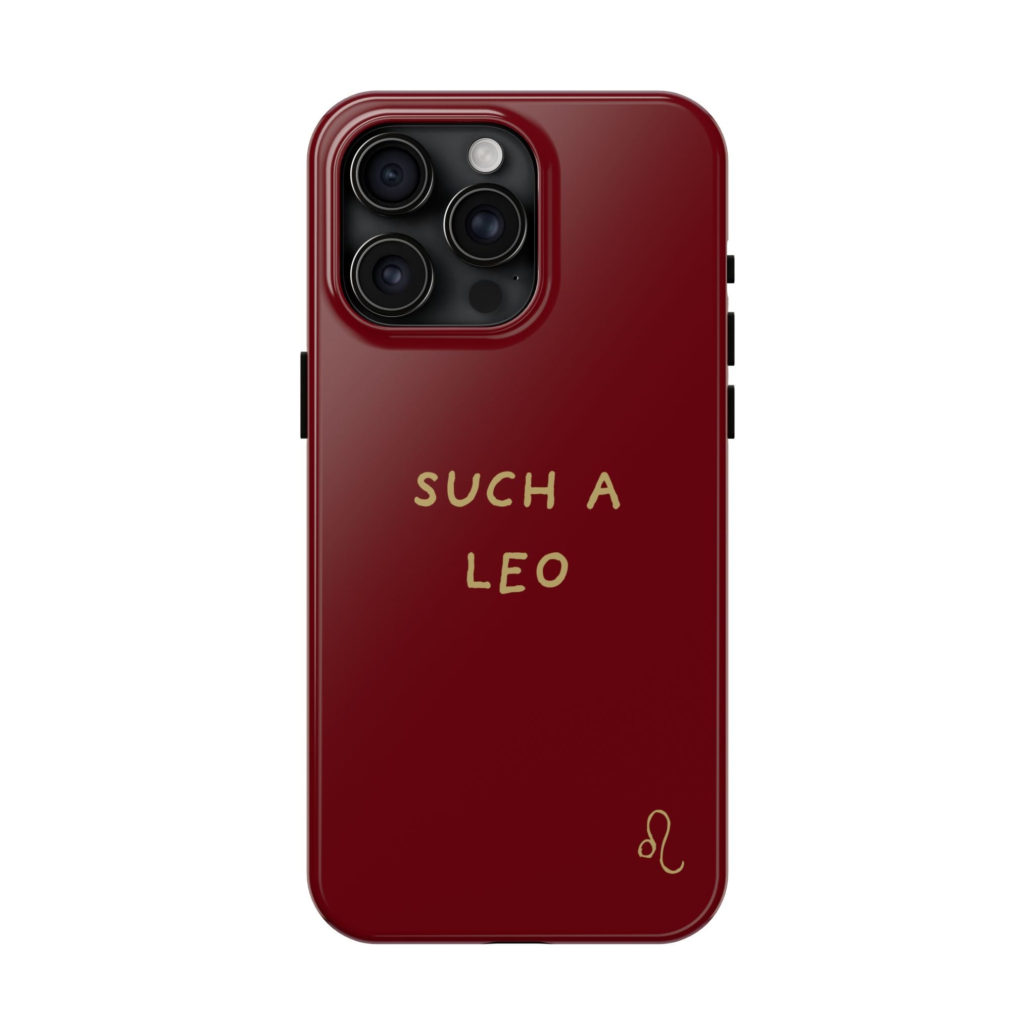 "Such a Leo" Phone Case - Red/Gold