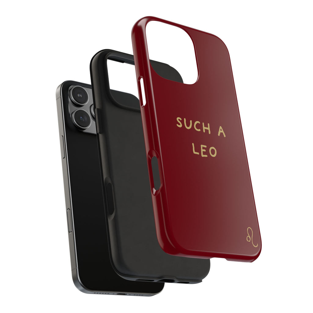 "Such a Leo" Phone Case - Red/Gold