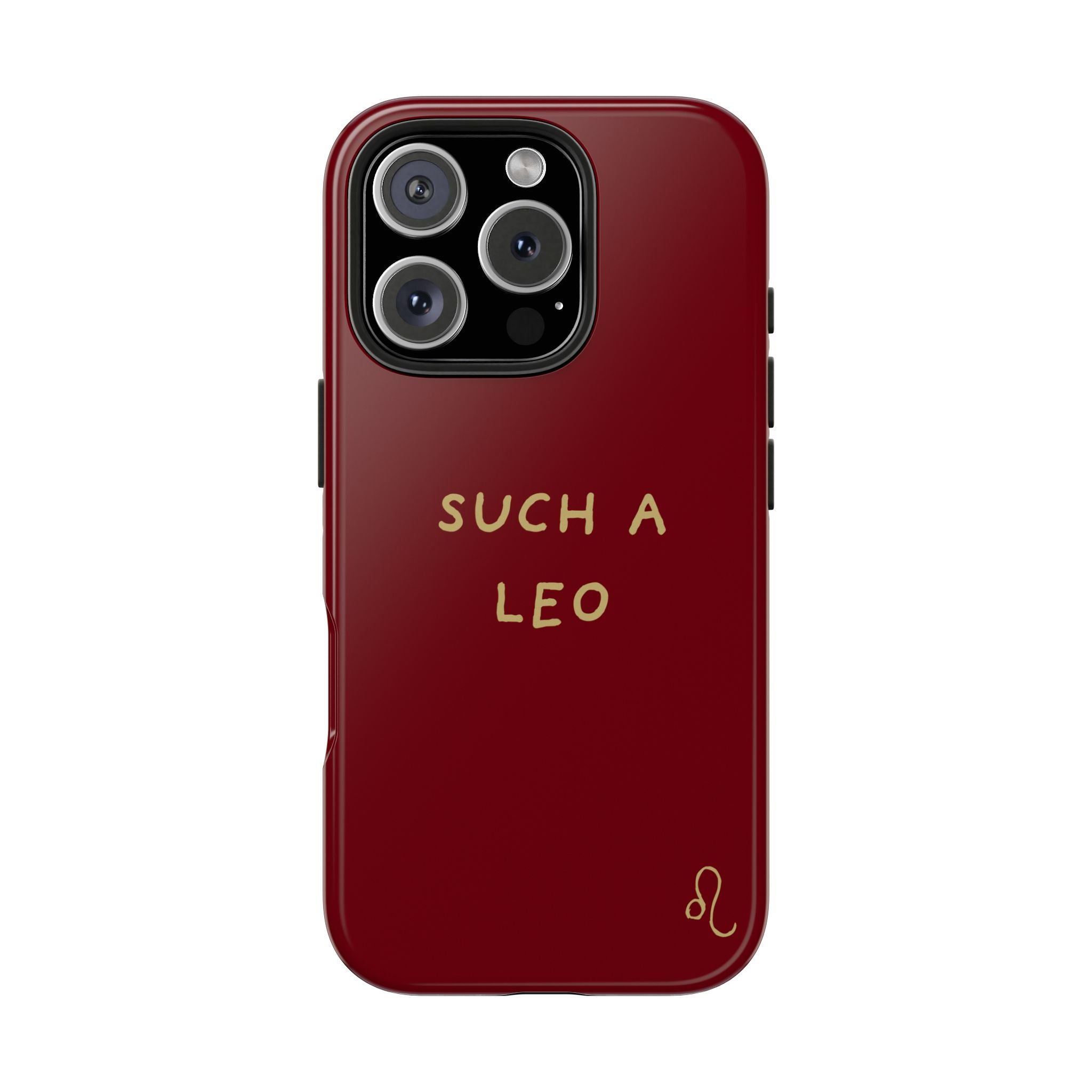 "Such a Leo" Phone Case - Red/Gold