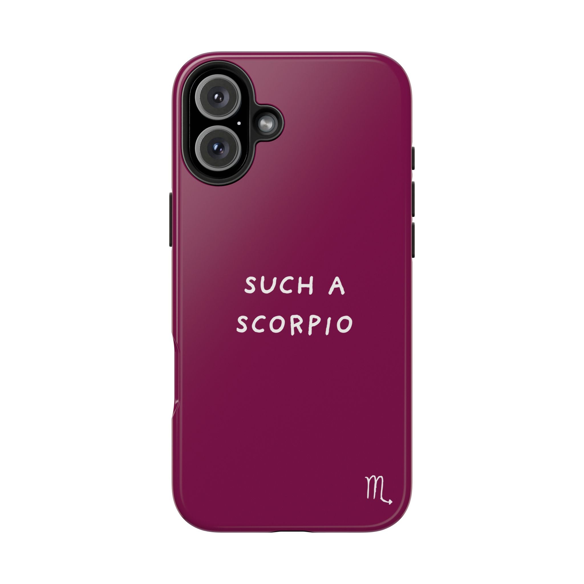 "Such a Scorpio" Phone Case - Fuchsia/White