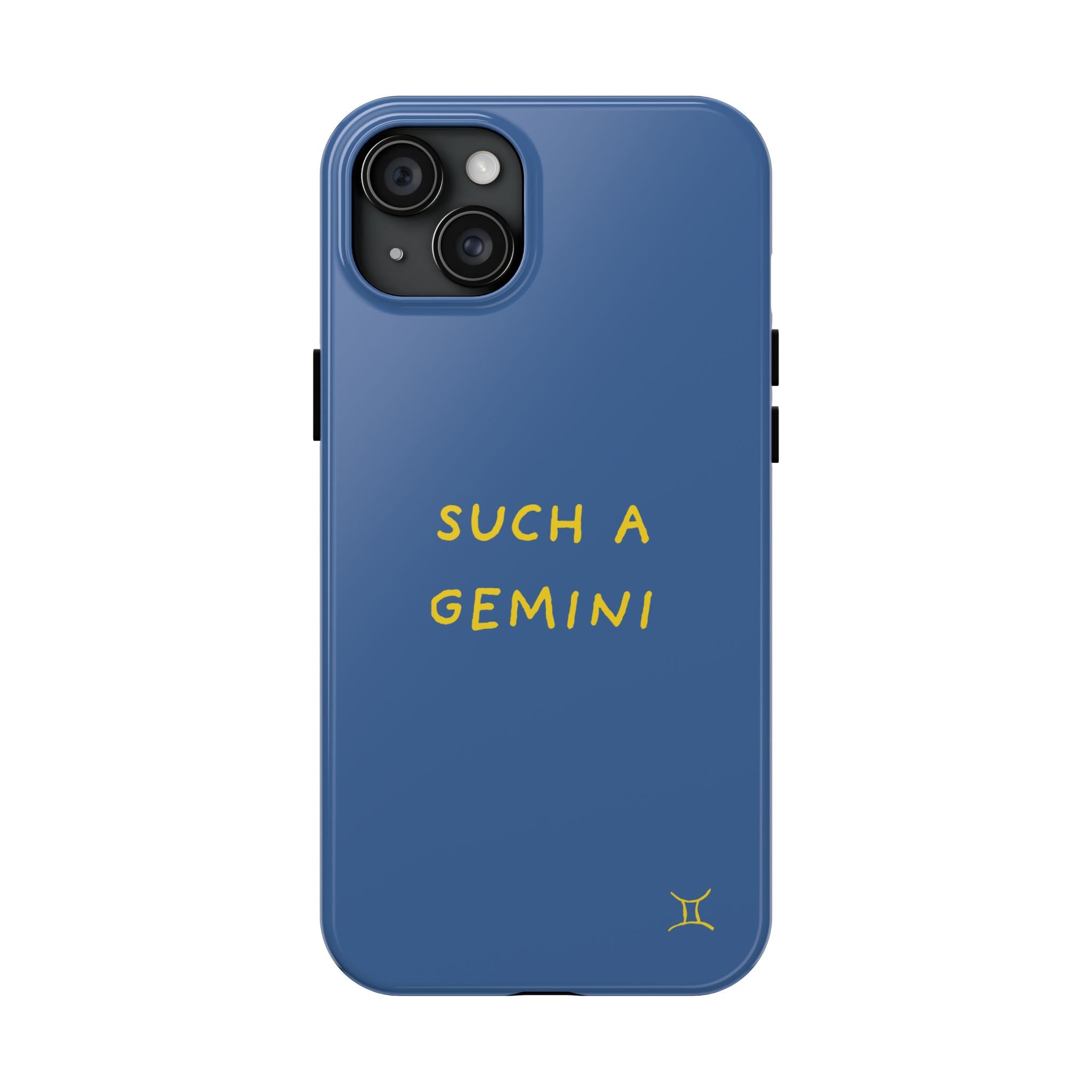 "Such A Gemini" Phone Case - Blue/Yellow