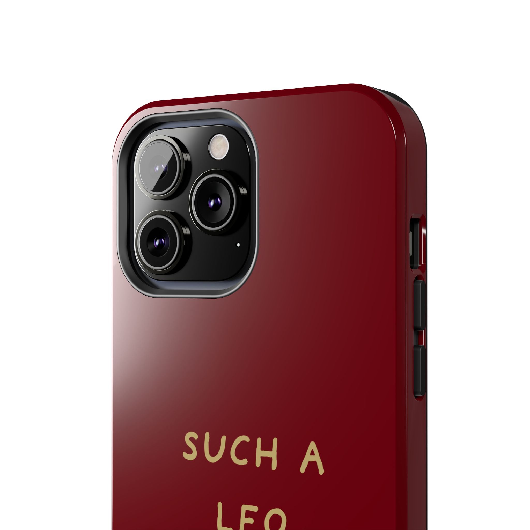 "Such a Leo" Phone Case - Red/Gold