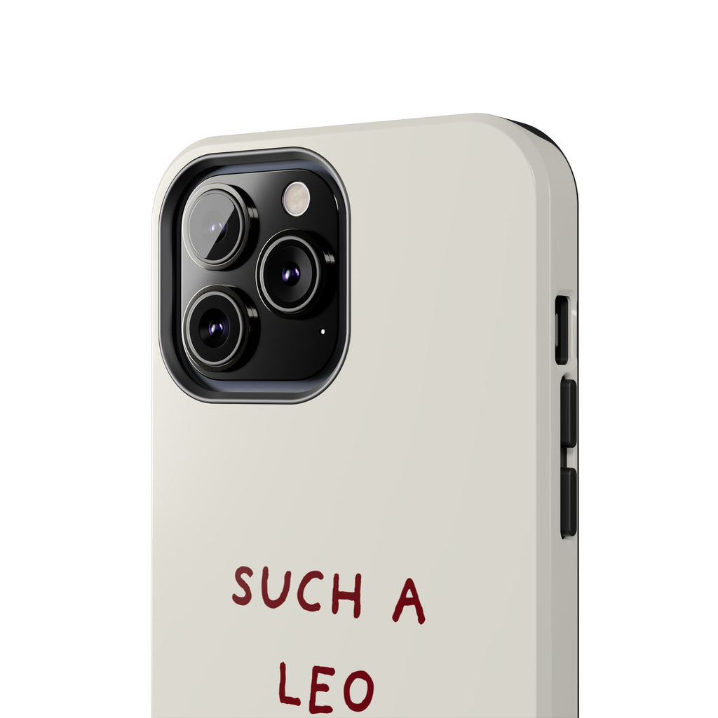 "Such a Leo" Phone Case - Cream/Red