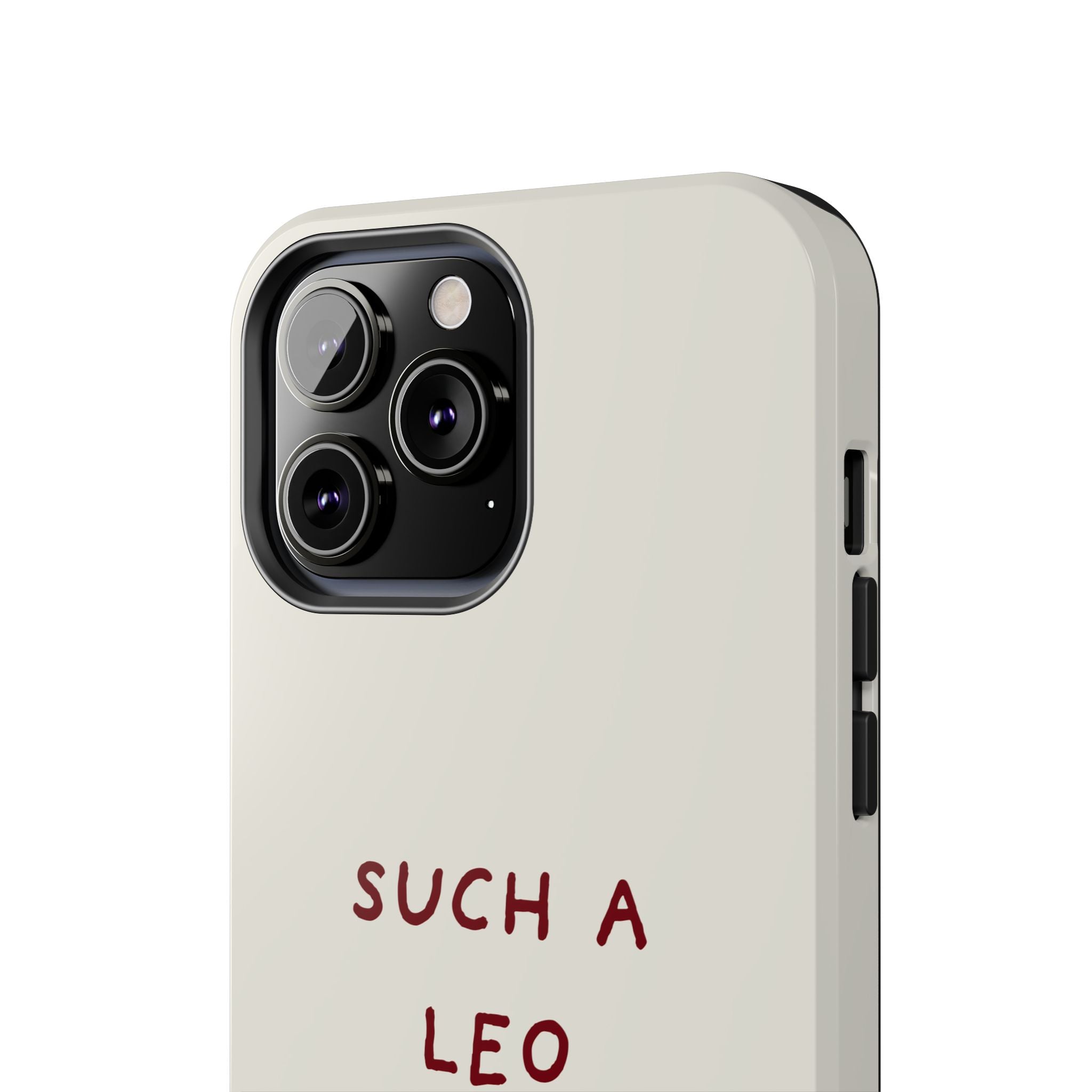 "Such a Leo" Phone Case - Cream/Red