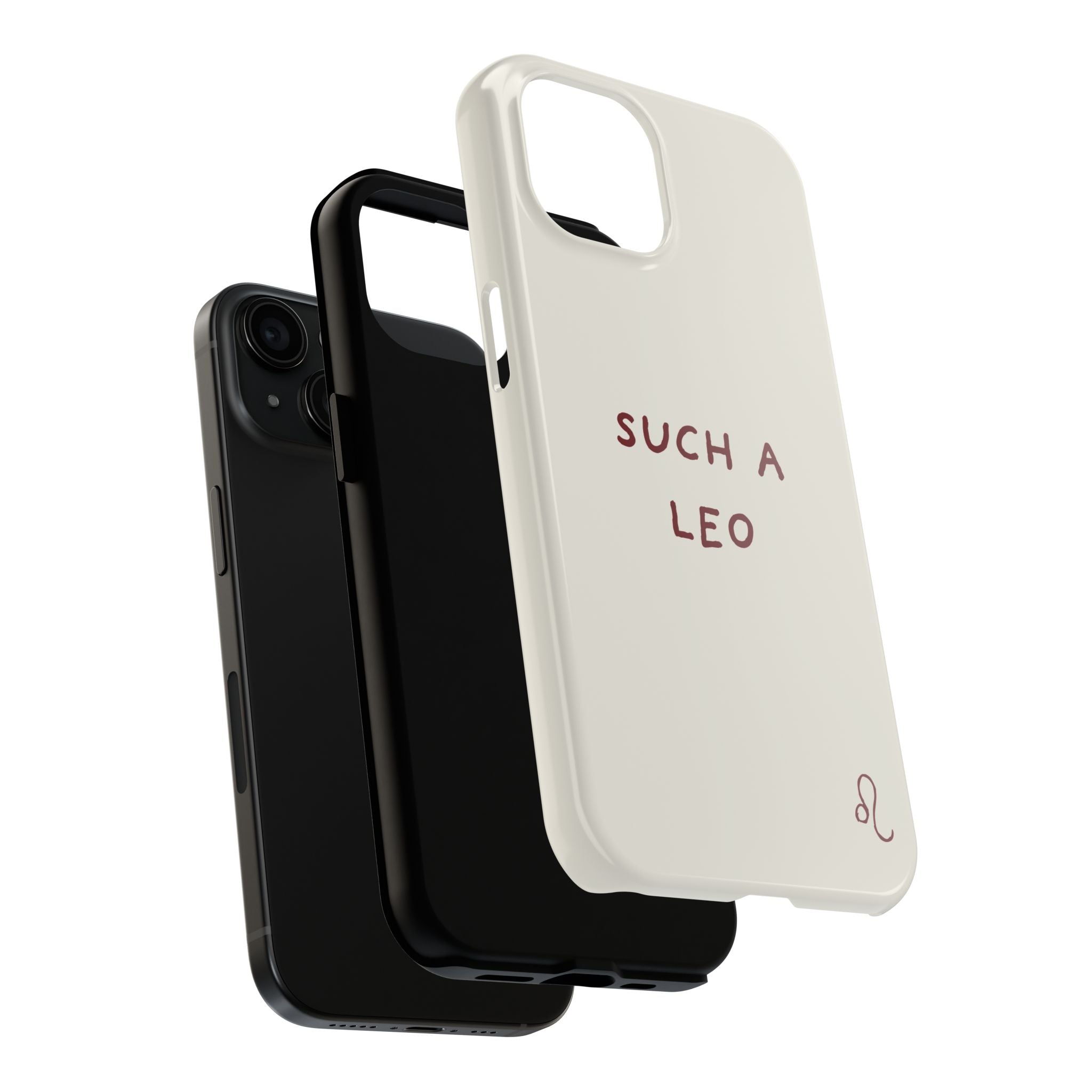 "Such a Leo" Phone Case - Cream/Red