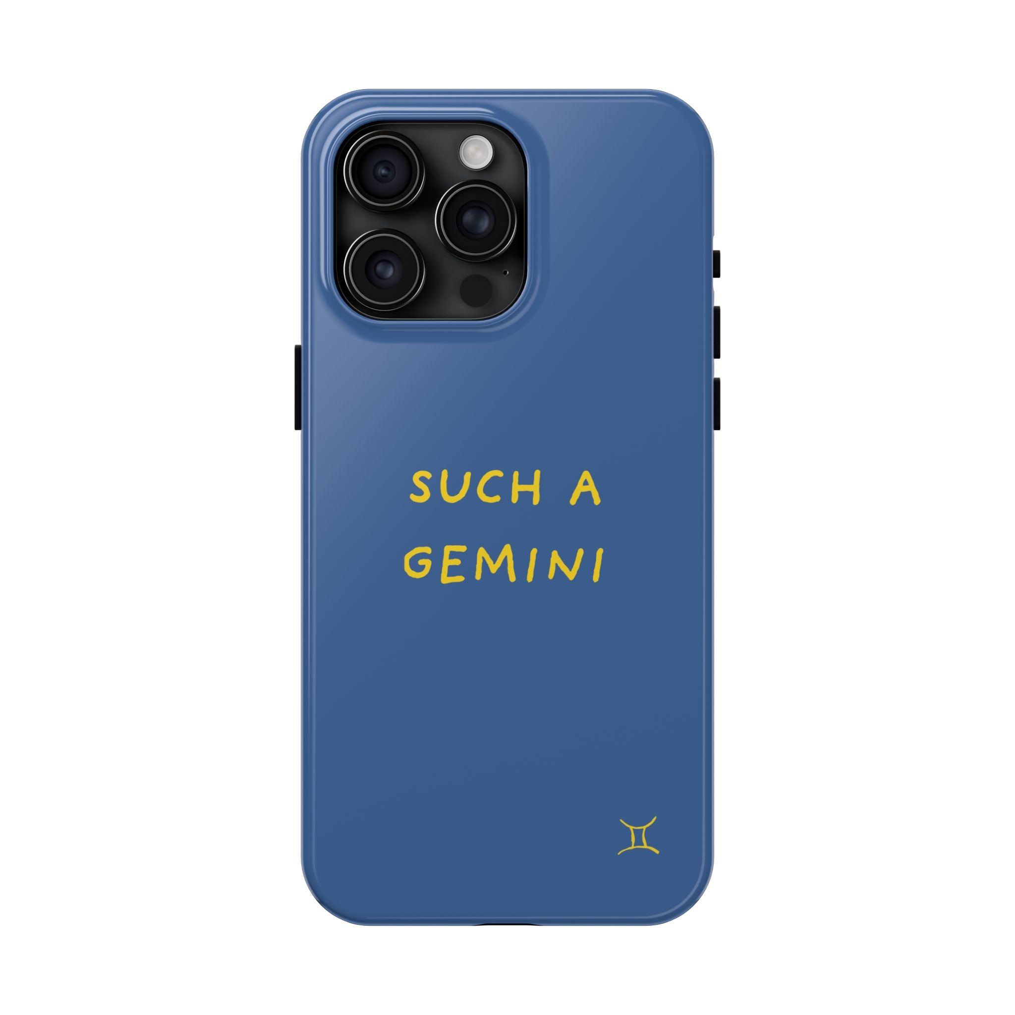 "Such A Gemini" Phone Case - Blue/Yellow