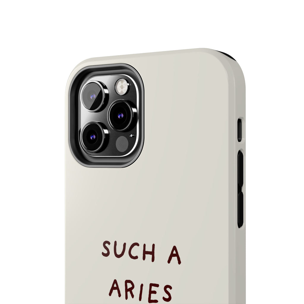 "Such a Aries" Tough Phone Case — White