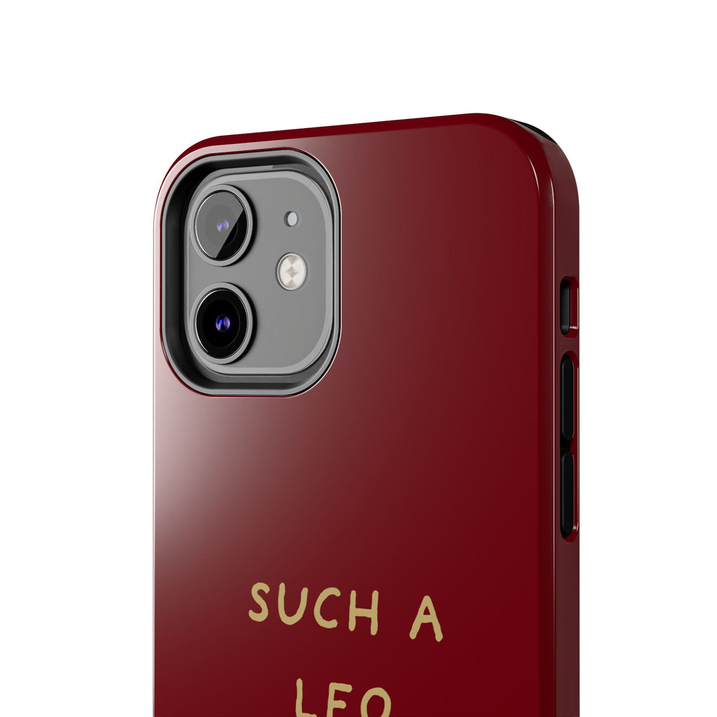 "Such a Leo" Phone Case - Red/Gold