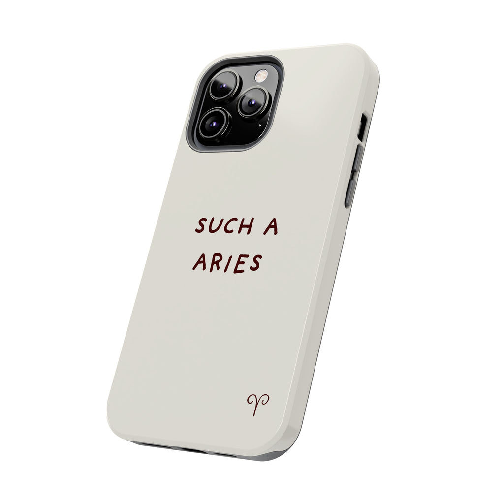 "Such a Aries" Tough Phone Case — White