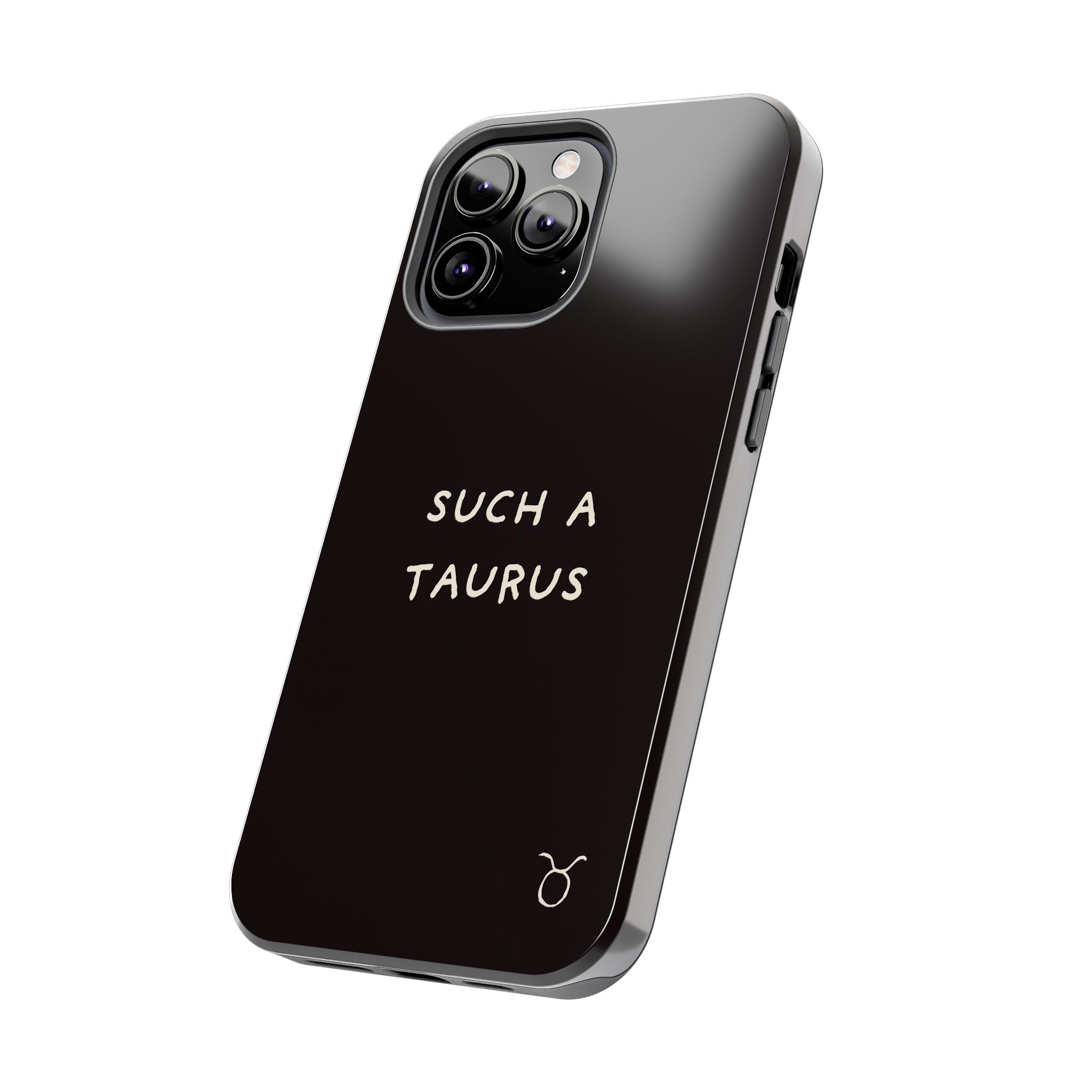 "Such a Taurus" Tough Phone Case – Deep Brown / Cream