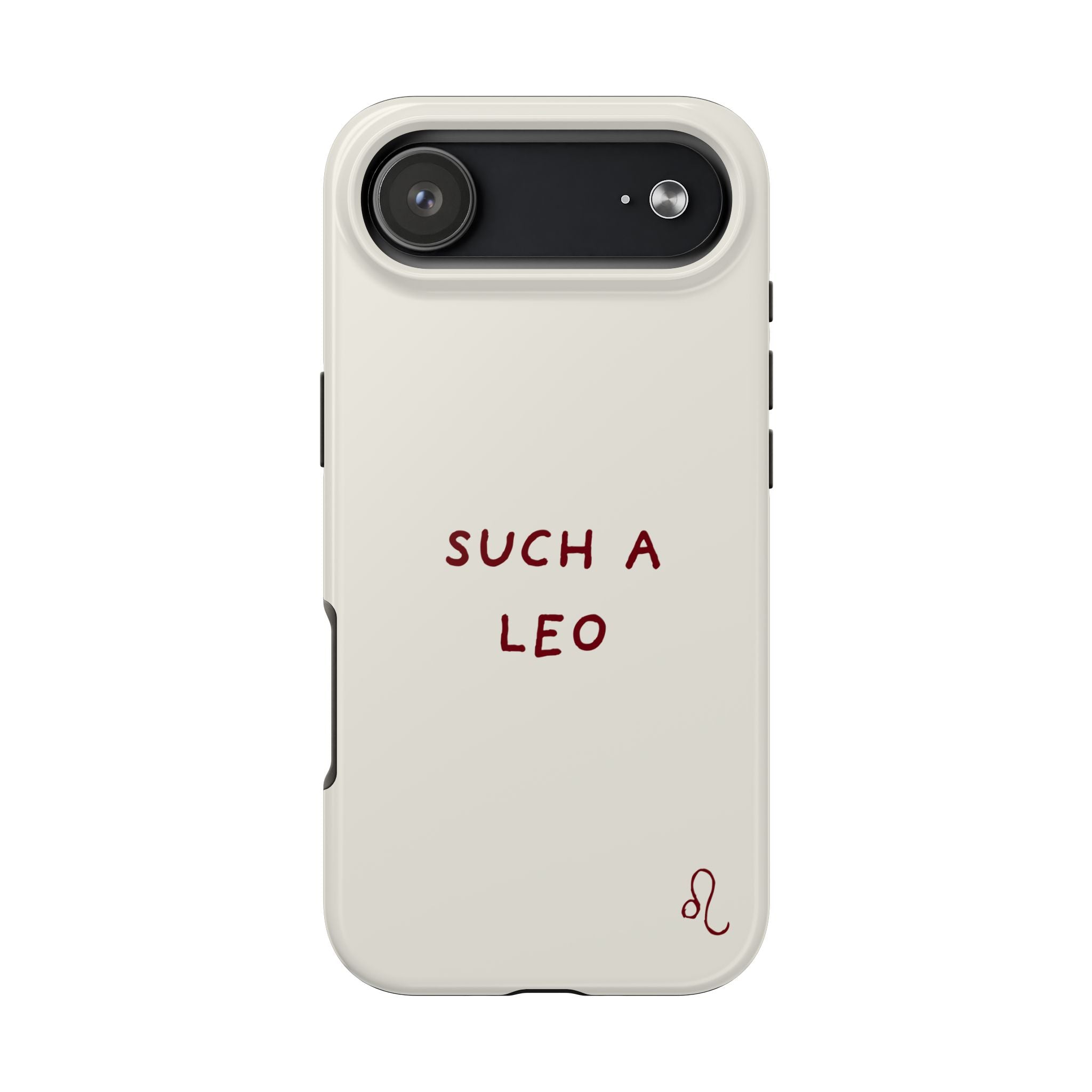 "Such a Leo" Phone Case - Cream/Red