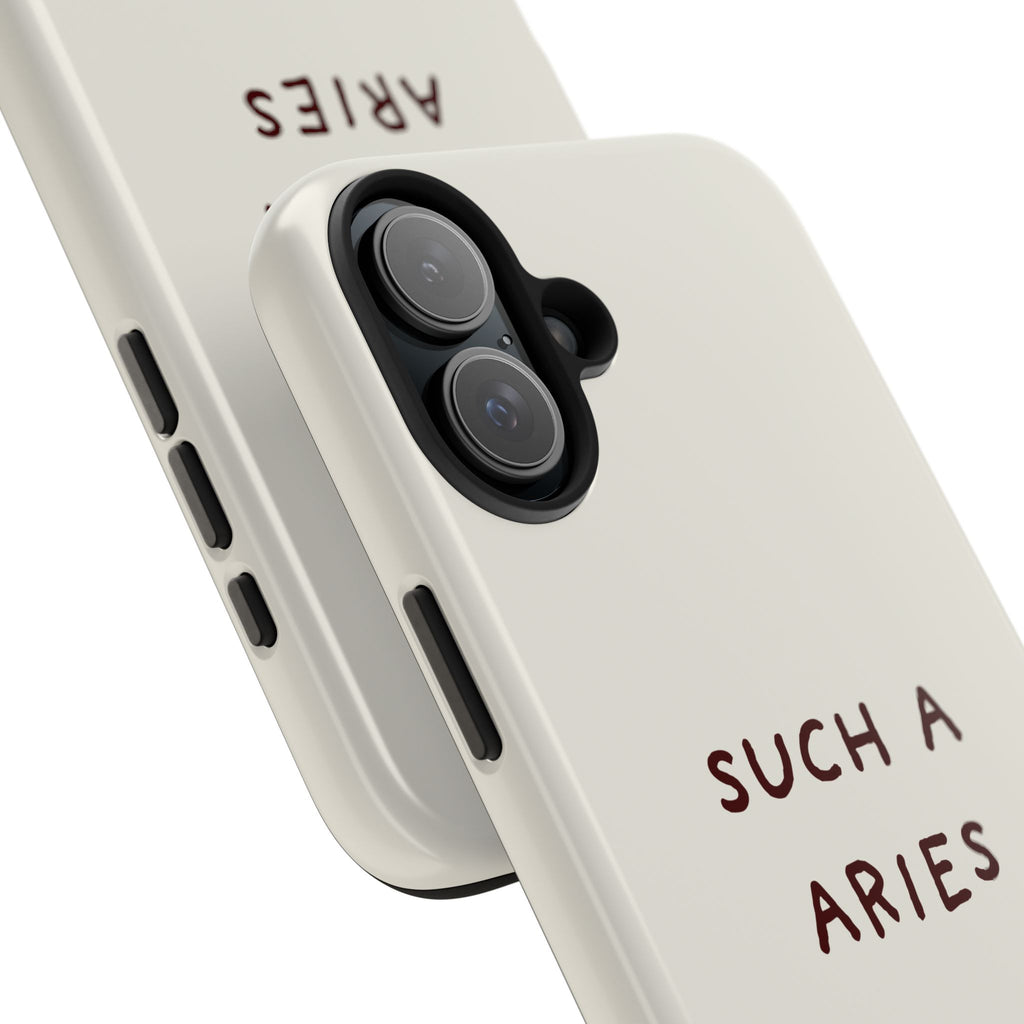 "Such a Aries" Tough Phone Case — White