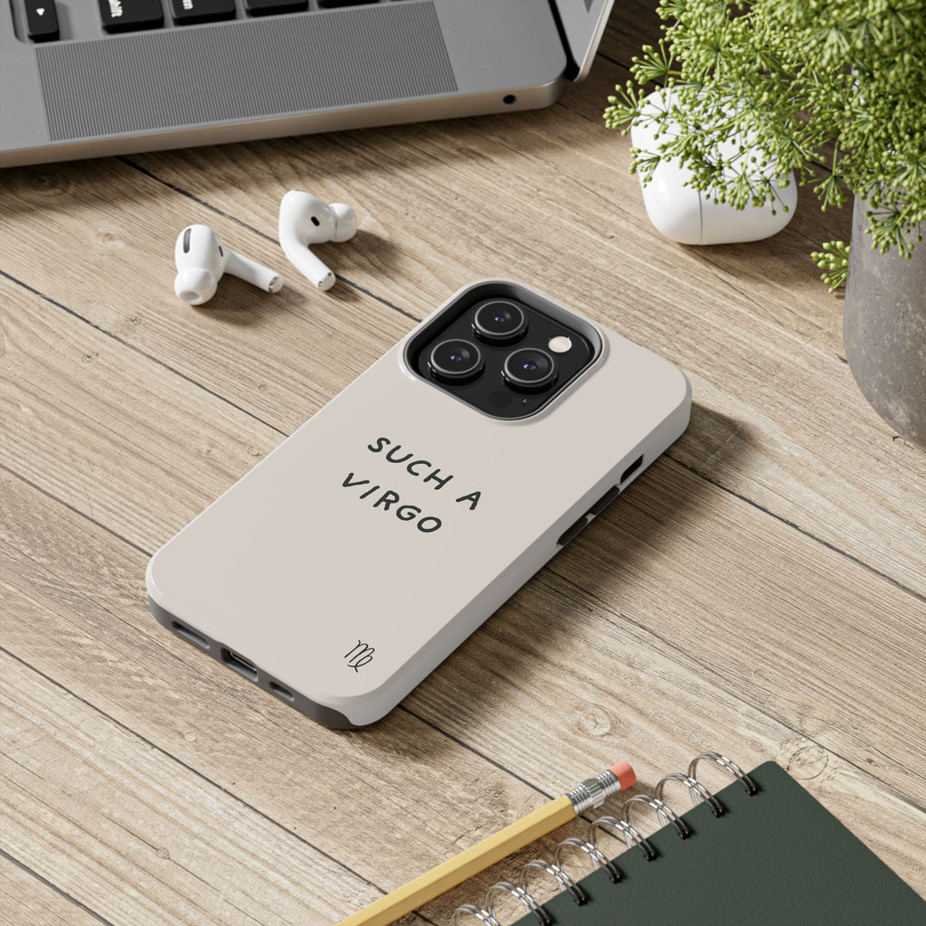 “Such a Virgo” Tough Phone Case — Beige / Forrest