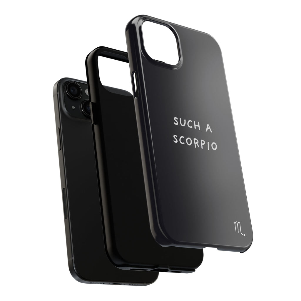 "Such a Scorpio" Phone Case - Black/White