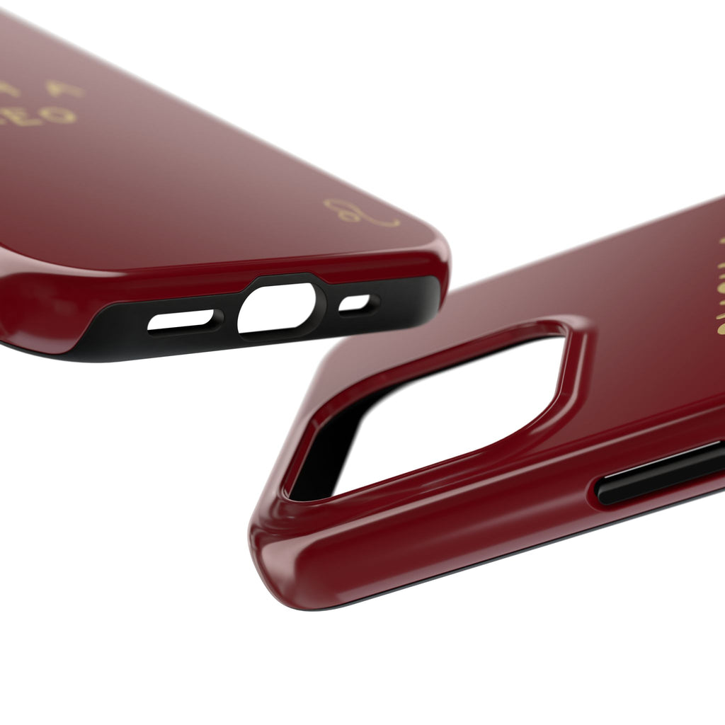 "Such a Leo" Phone Case - Red/Gold