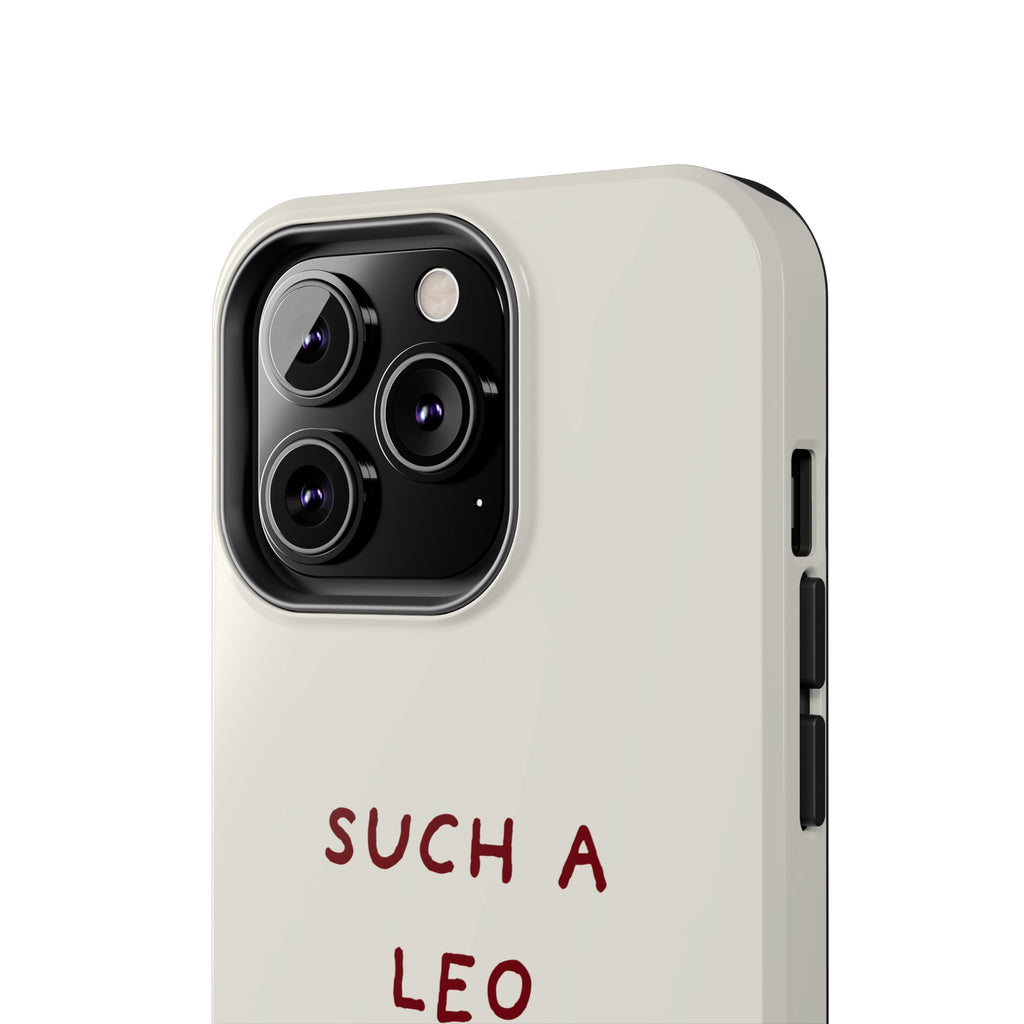 "Such a Leo" Phone Case - Cream/Red