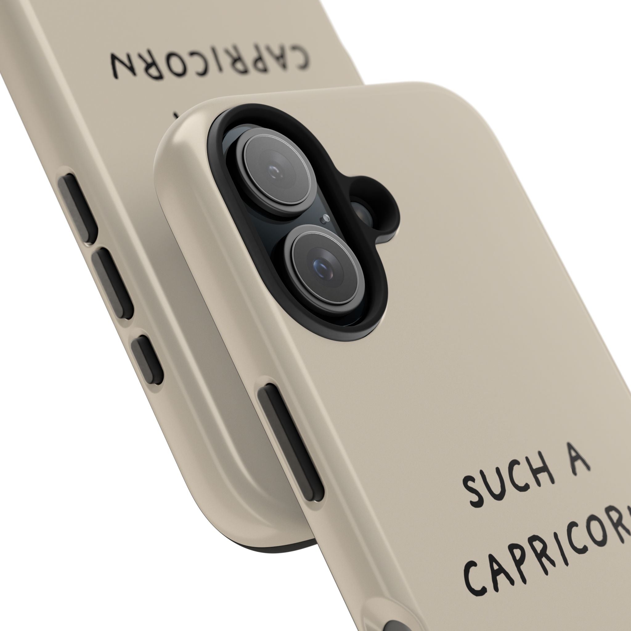 "Such a Capricorn" Tough Phone Case — Beige/Brown