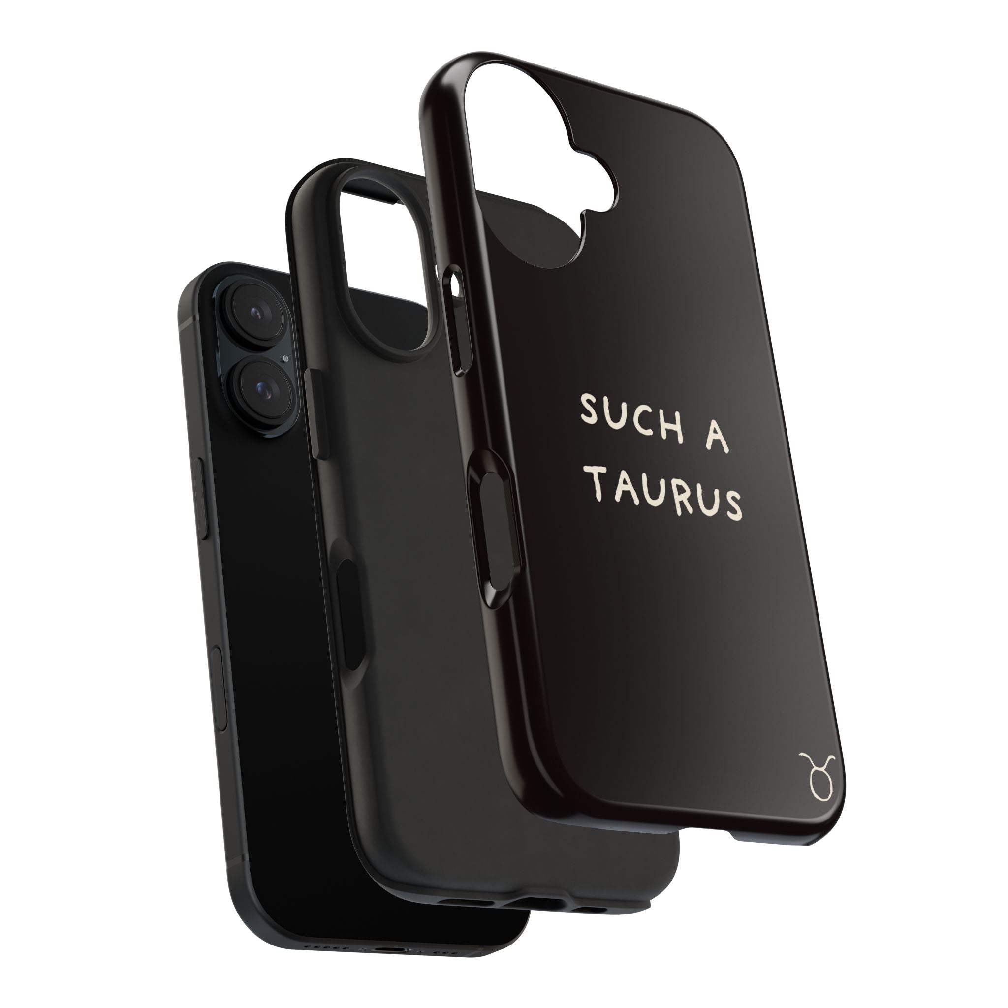 "Such a Taurus" Tough Phone Case – Deep Brown / Cream