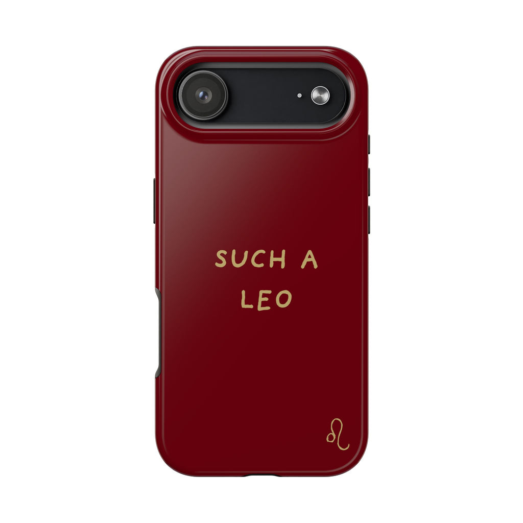 "Such a Leo" Phone Case - Red/Gold
