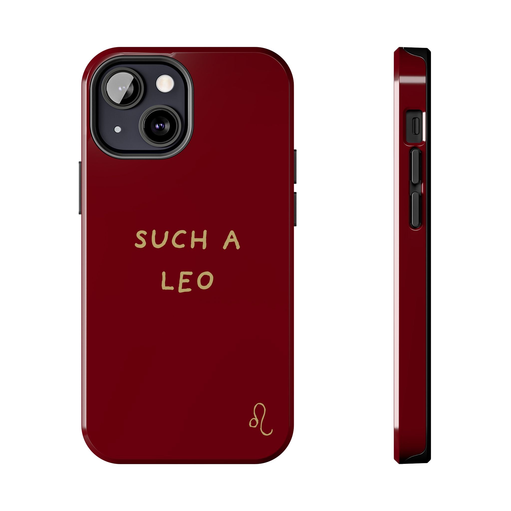 "Such a Leo" Phone Case - Red/Gold