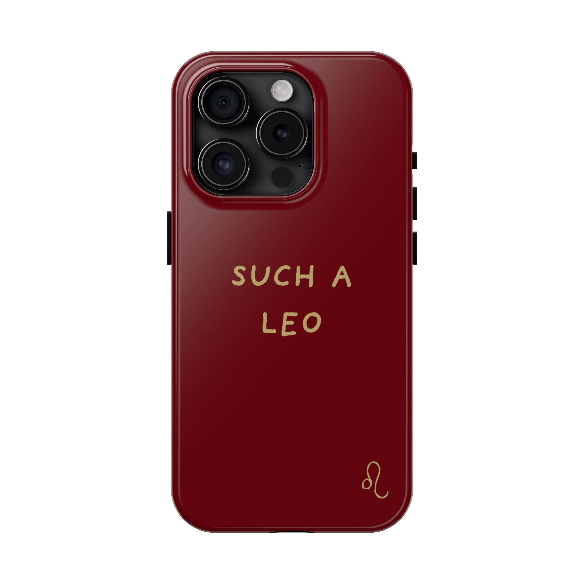 "Such a Leo" Phone Case - Red/Gold