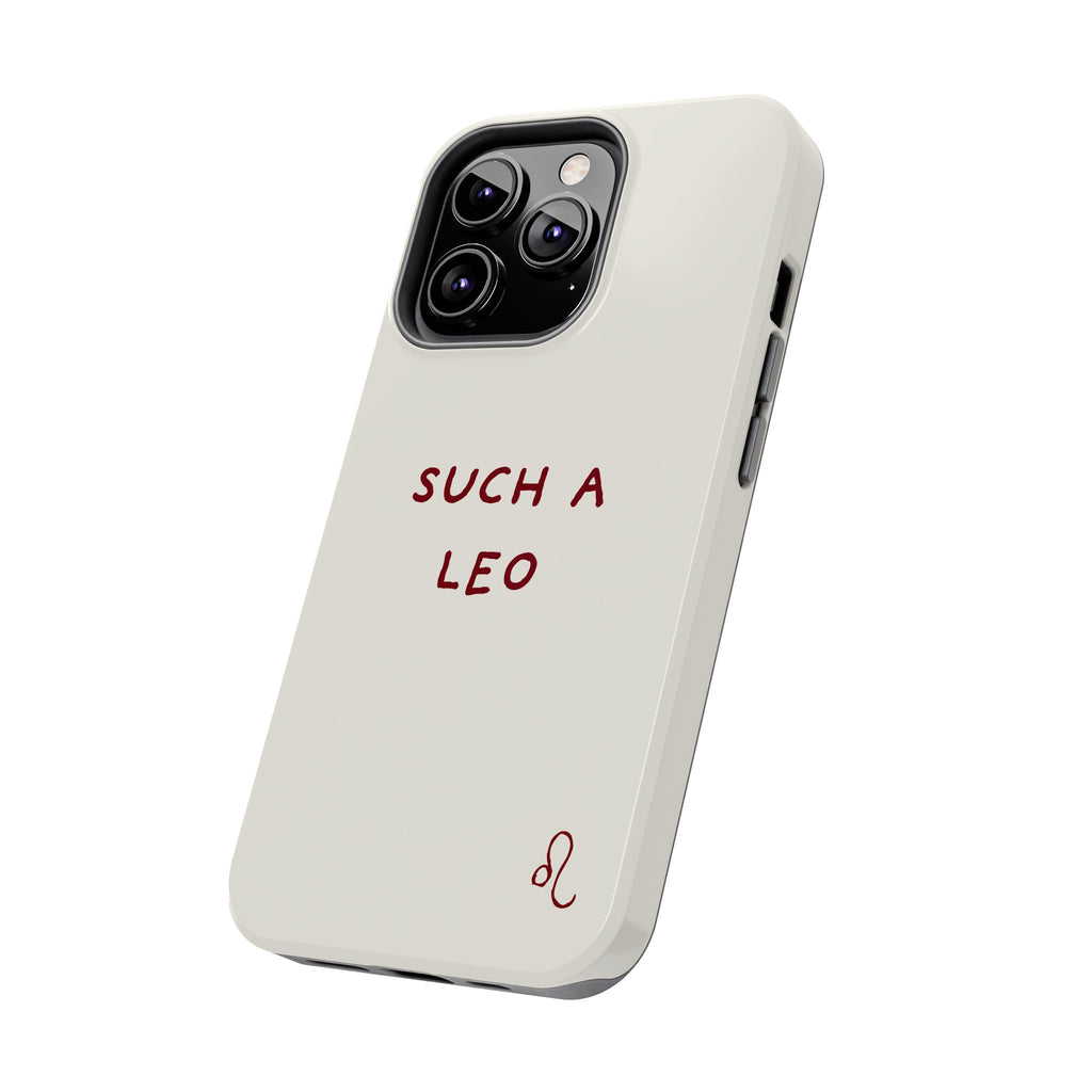 "Such a Leo" Phone Case - Cream/Red