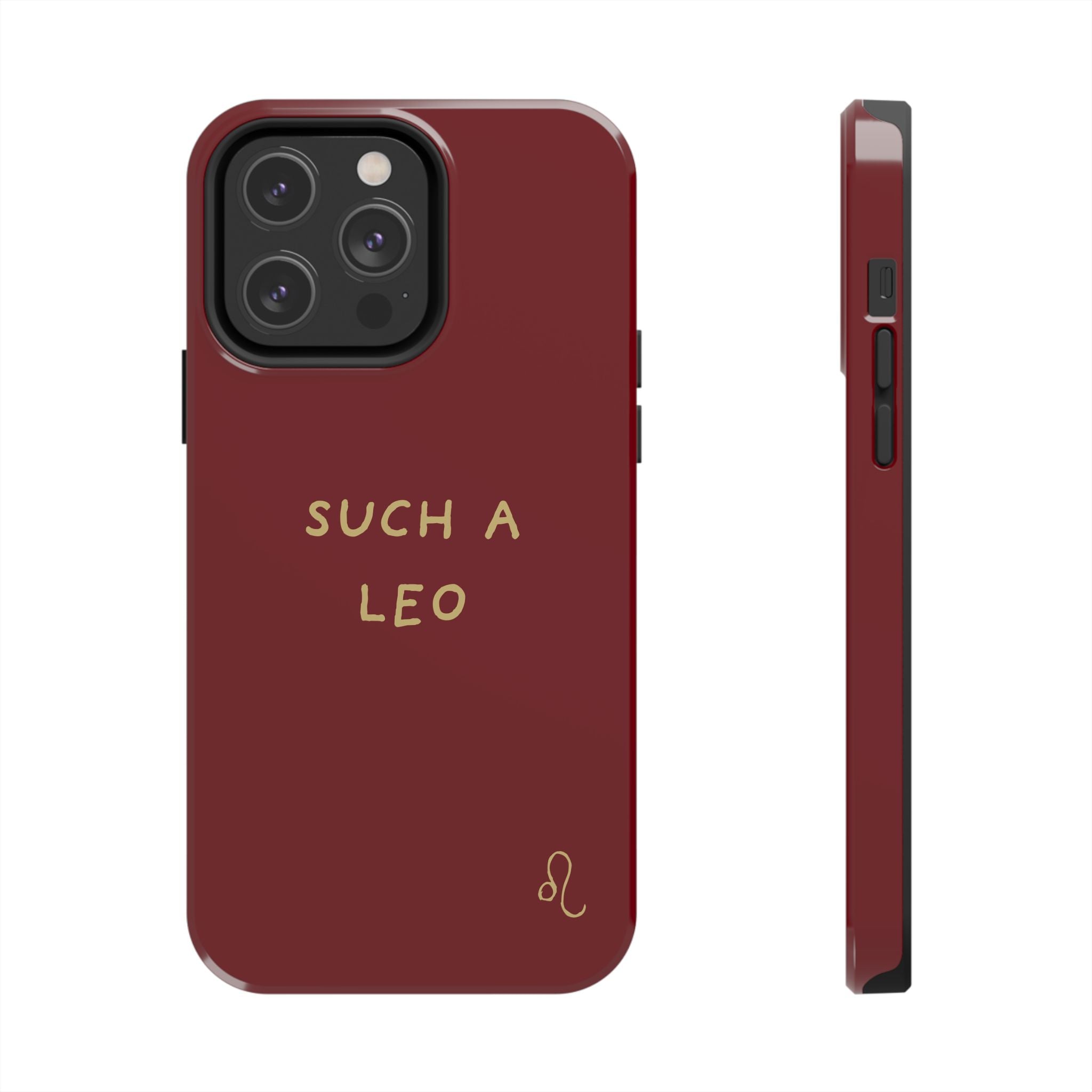 "Such a Leo" Phone Case - Red/Gold