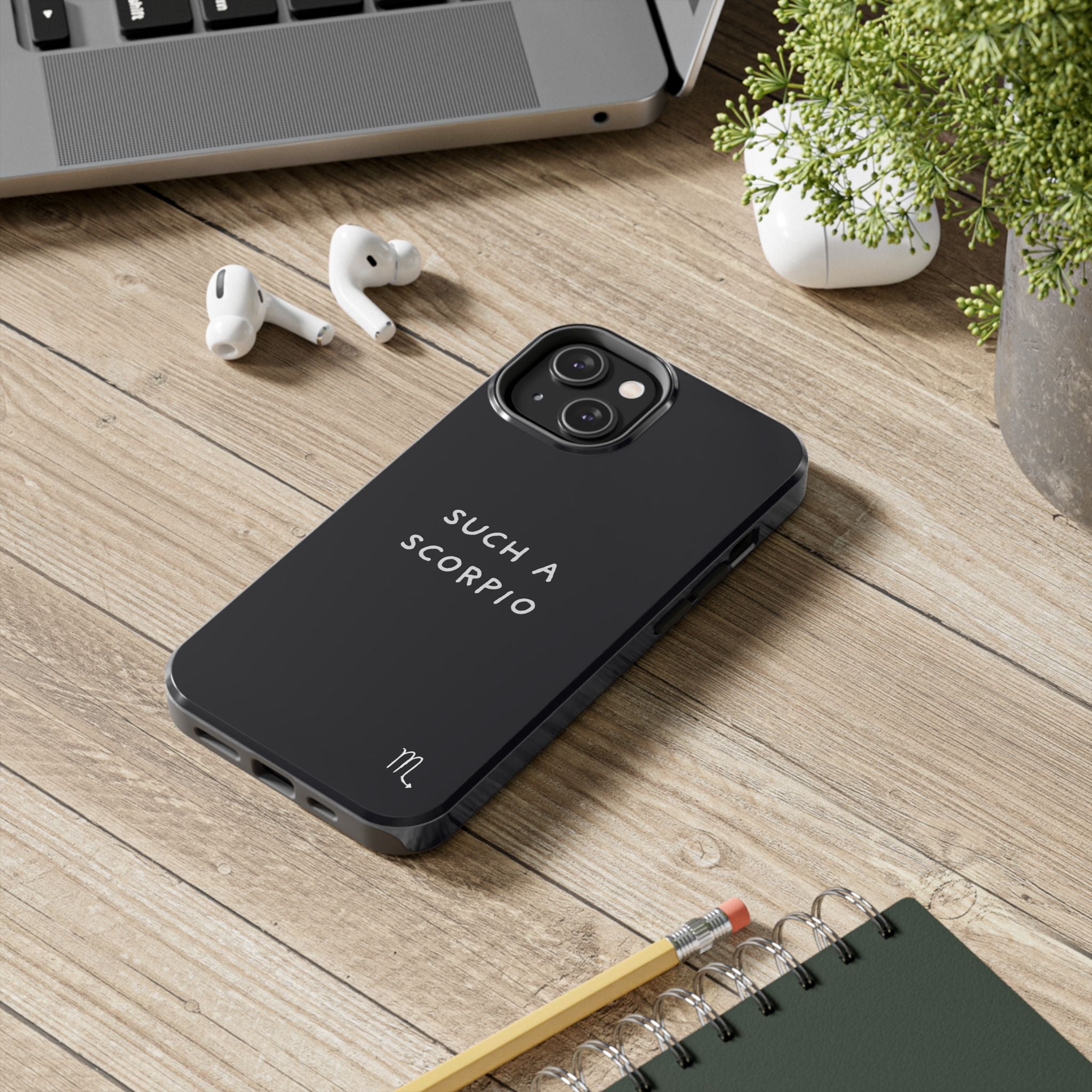 "Such a Scorpio" Phone Case - Black/White