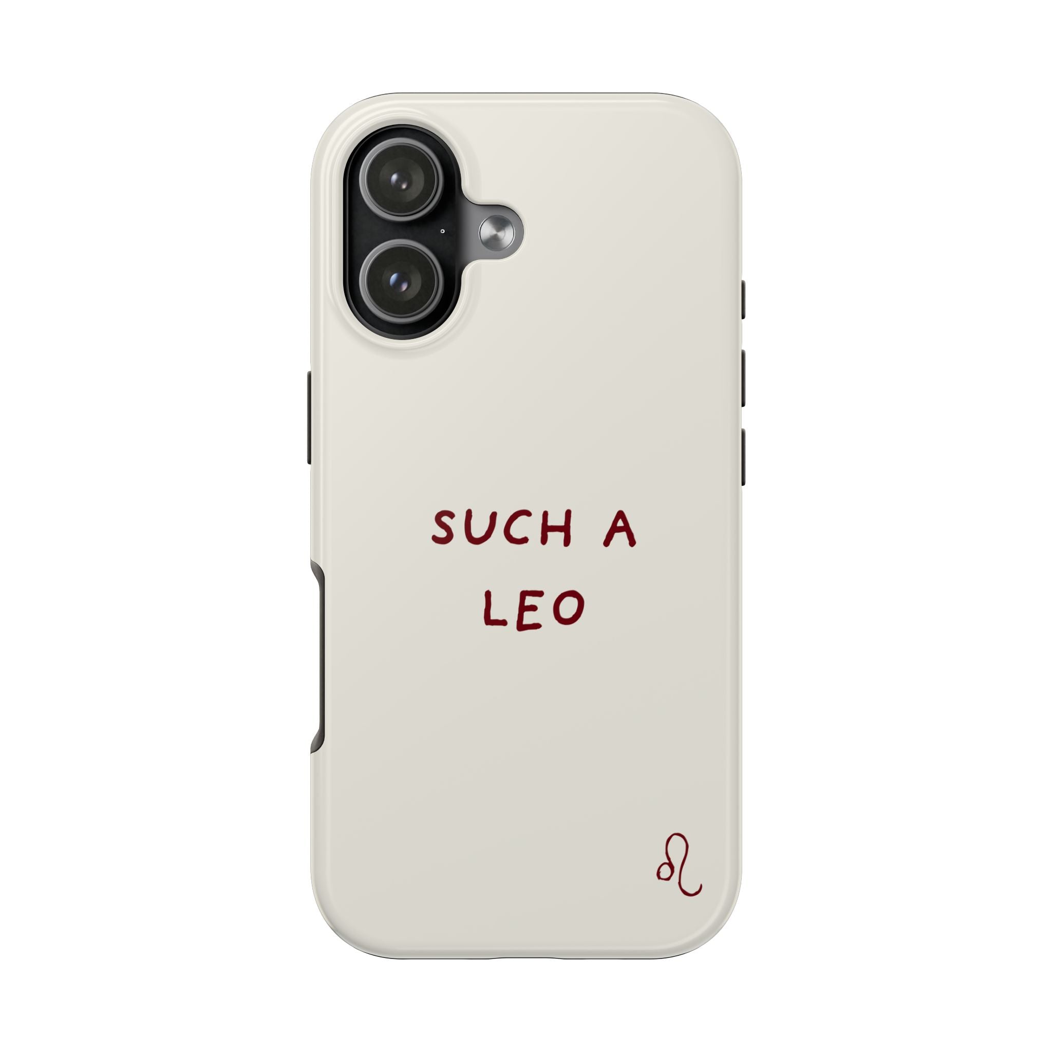 "Such a Leo" Phone Case - Cream/Red