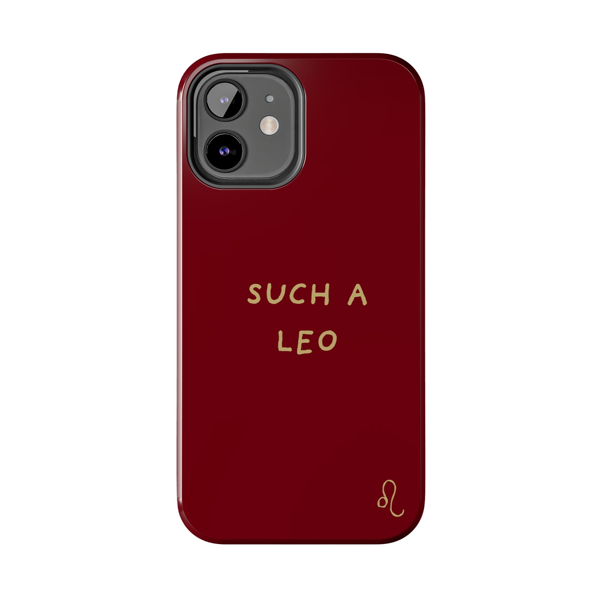 "Such a Leo" Phone Case - Red/Gold
