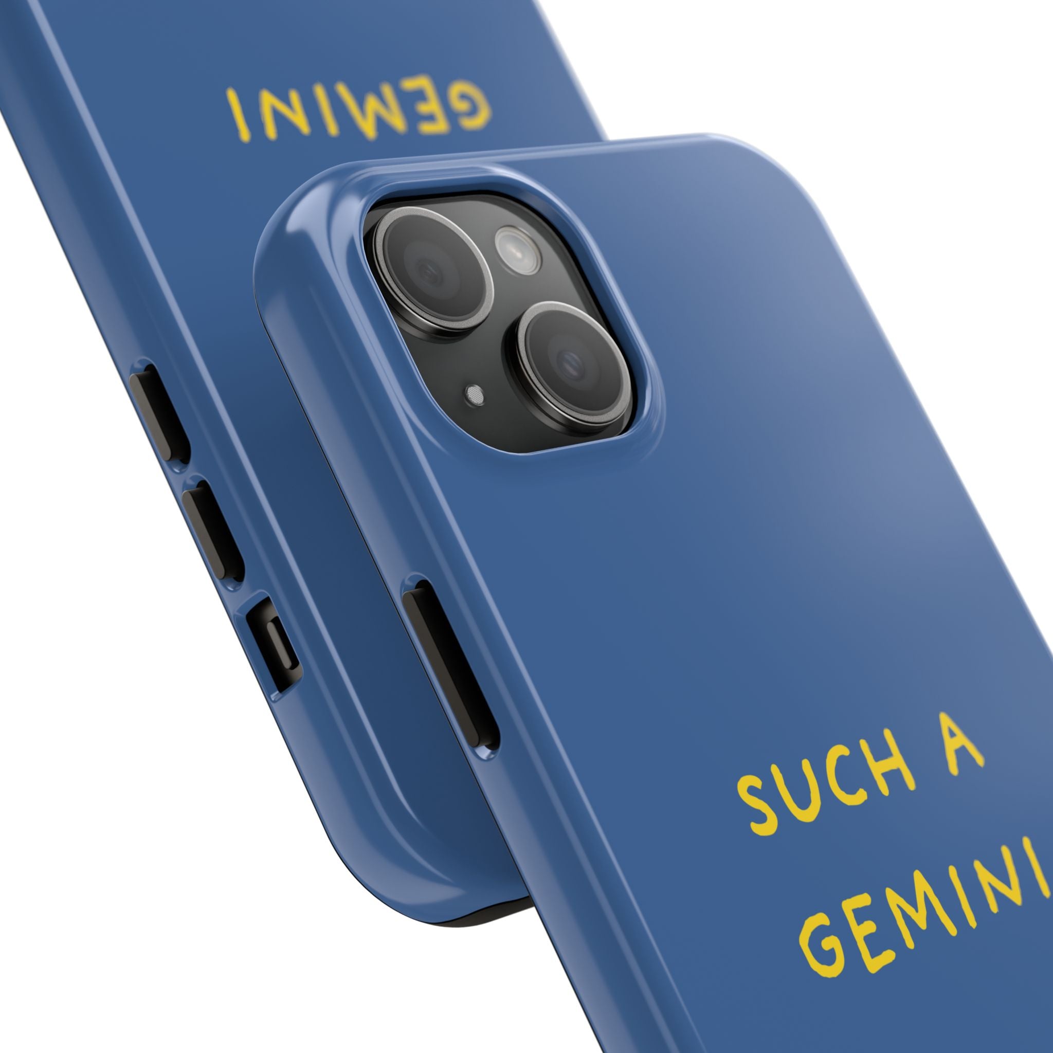 "Such A Gemini" Phone Case - Blue/Yellow