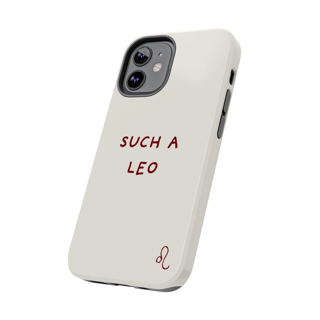 "Such a Leo" Phone Case - Cream/Red