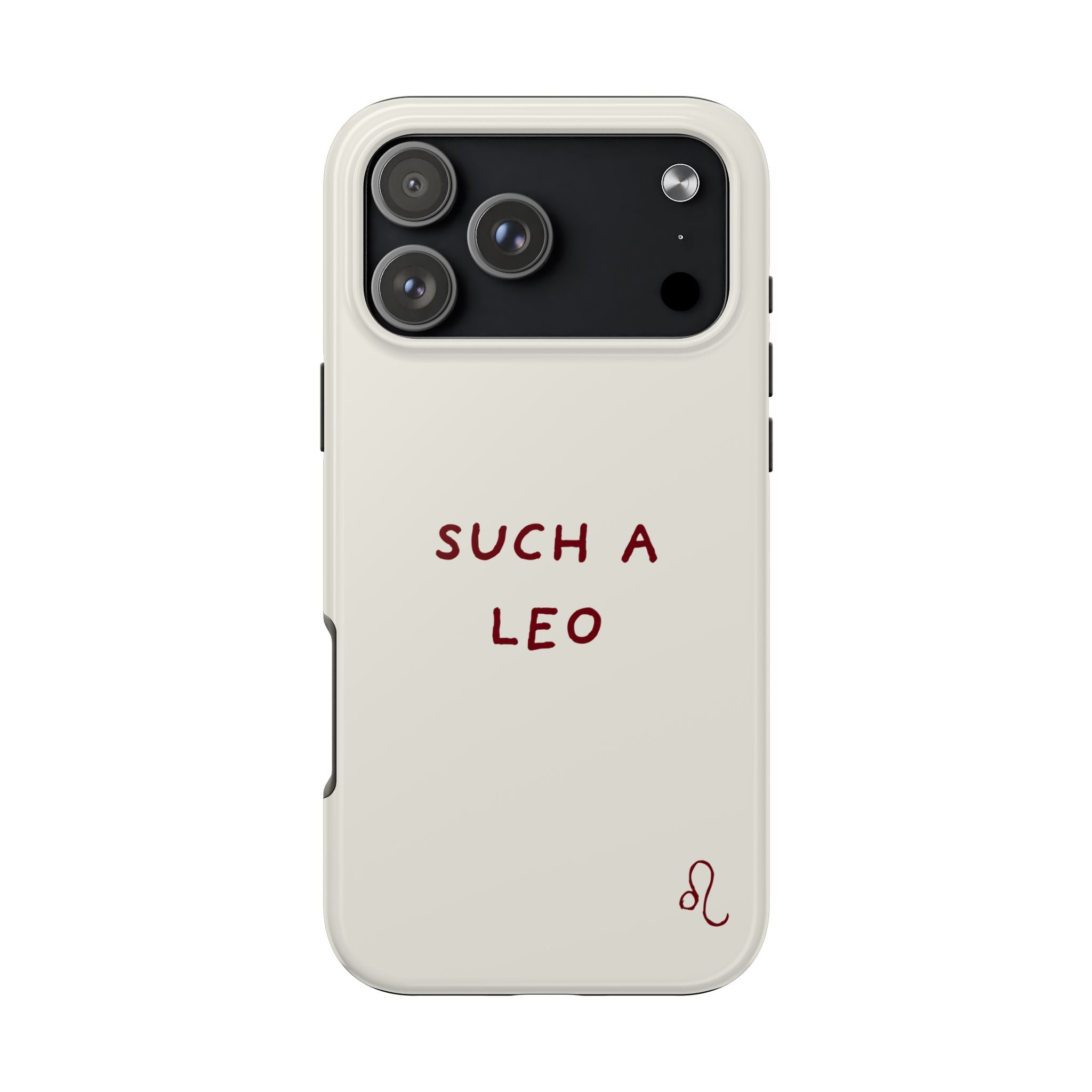 "Such a Leo" Phone Case - Cream/Red