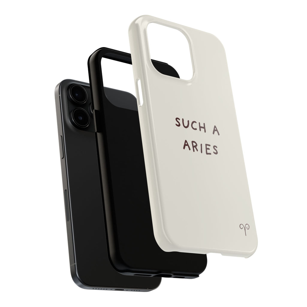 "Such a Aries" Tough Phone Case — White