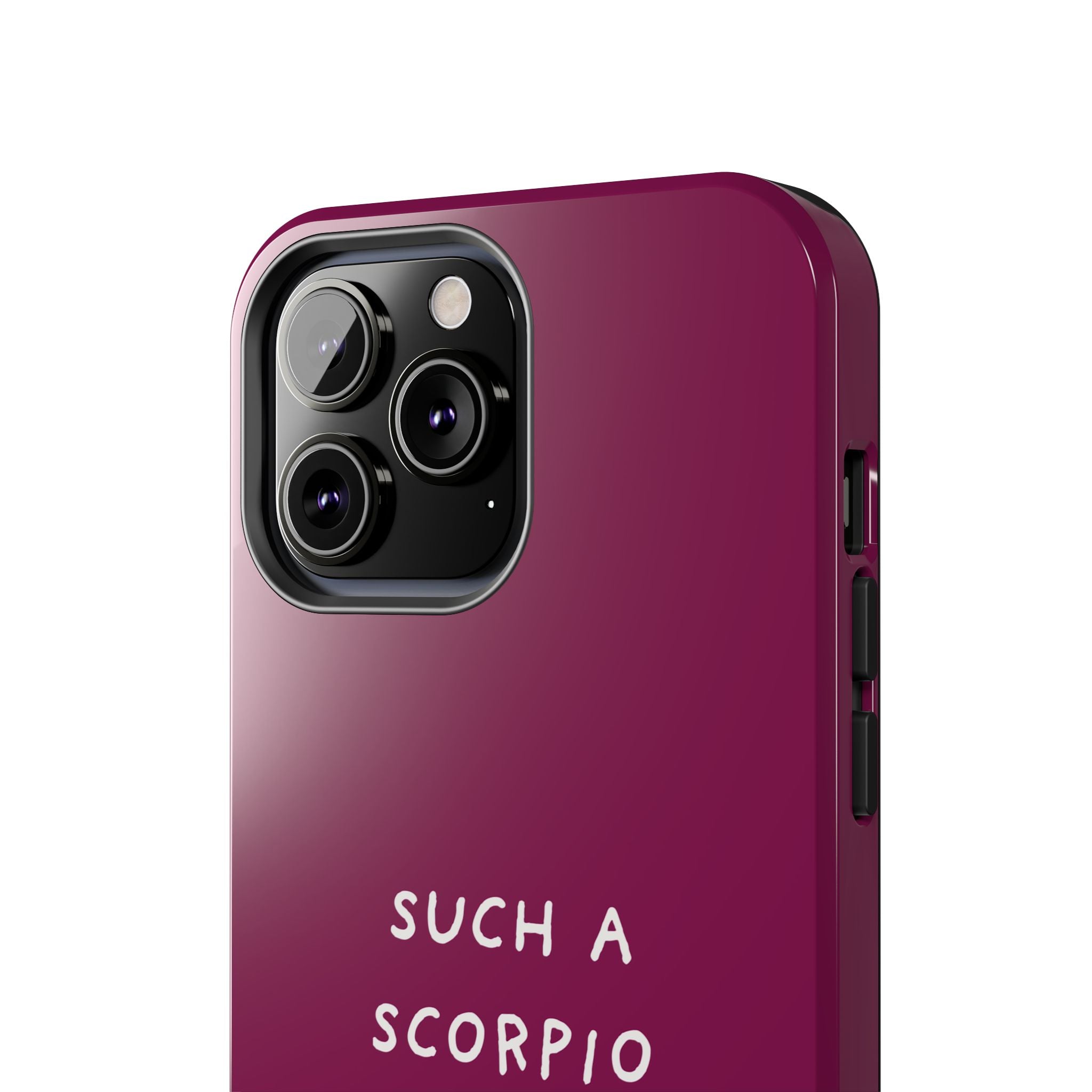 "Such a Scorpio" Phone Case - Fuchsia/White