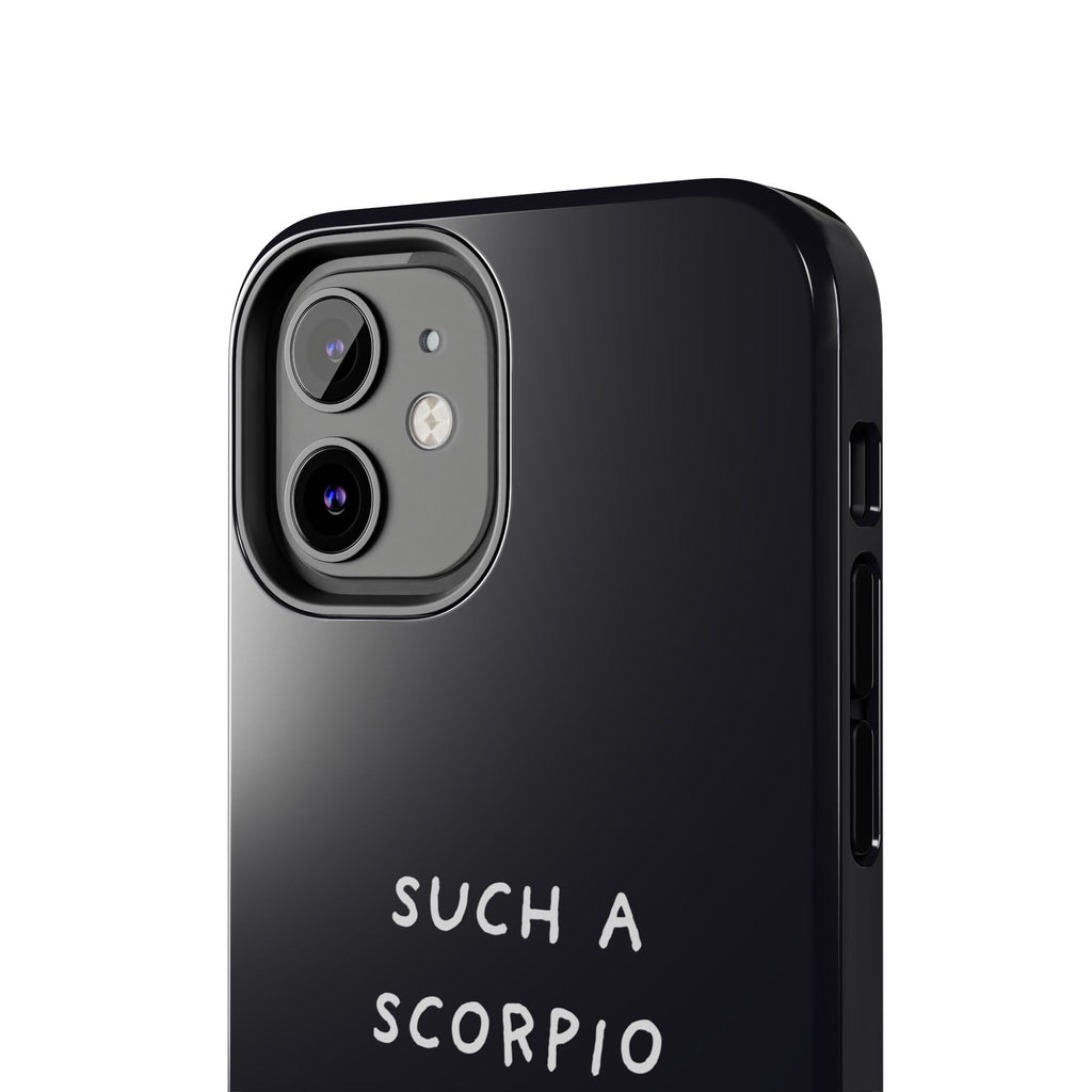 "Such a Scorpio" Phone Case - Black/White