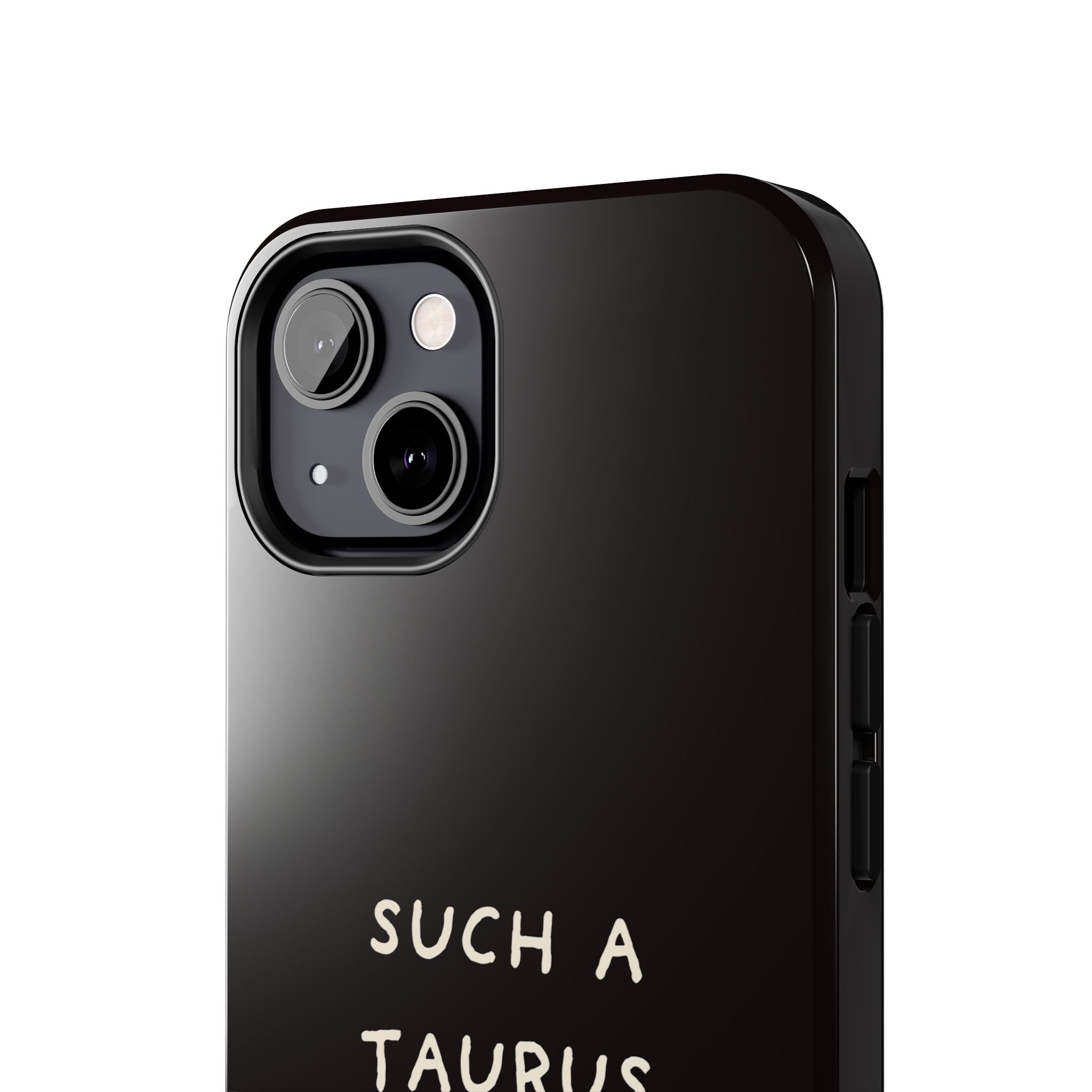 "Such a Taurus" Tough Phone Case – Deep Brown / Cream