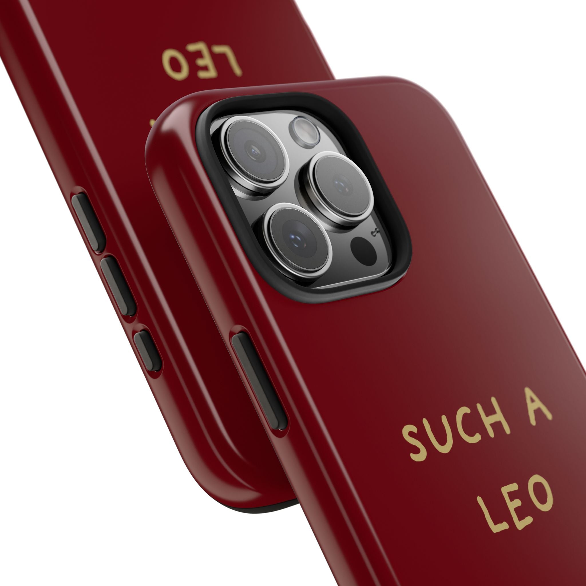 "Such a Leo" Phone Case - Red/Gold