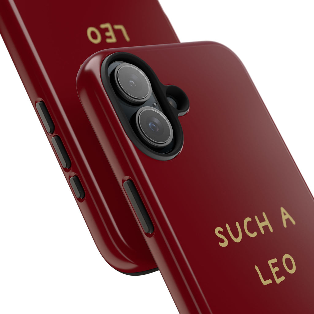 "Such a Leo" Phone Case - Red/Gold