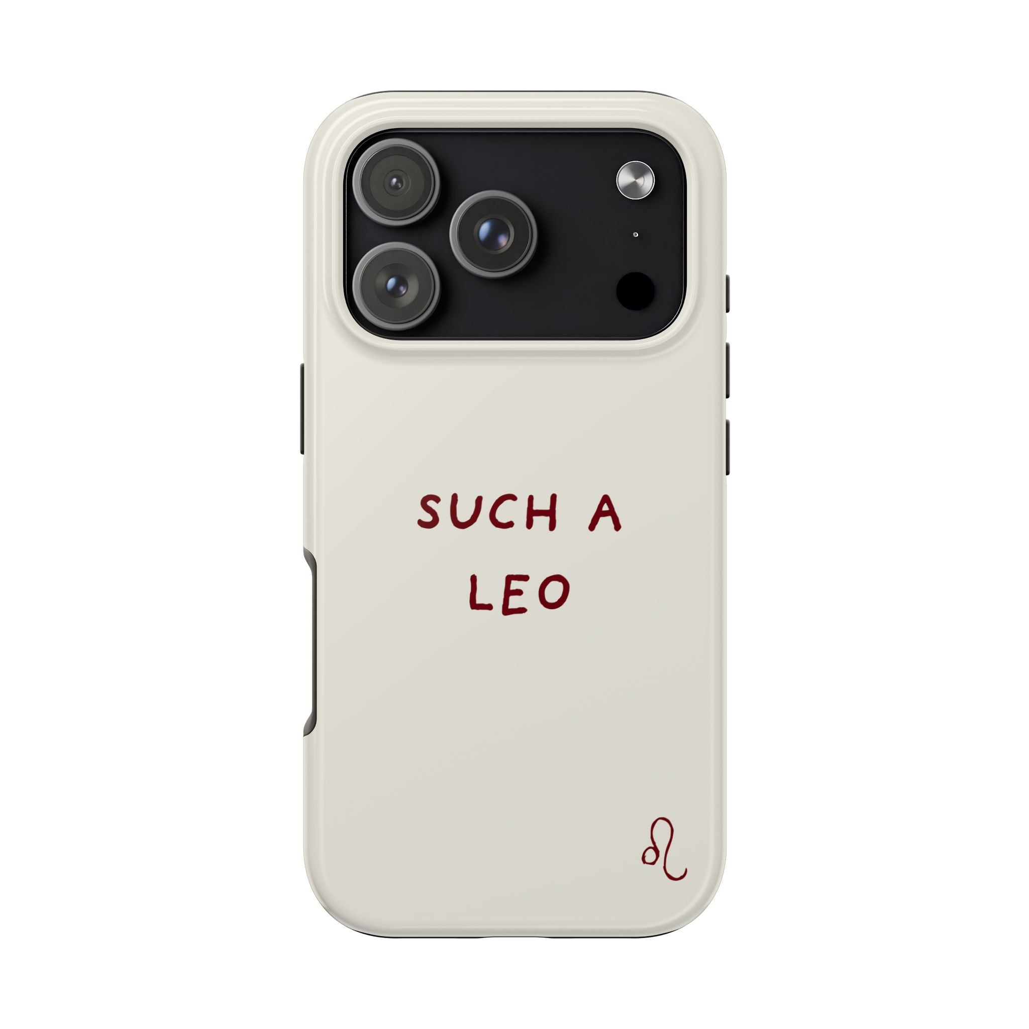 "Such a Leo" Phone Case - Cream/Red