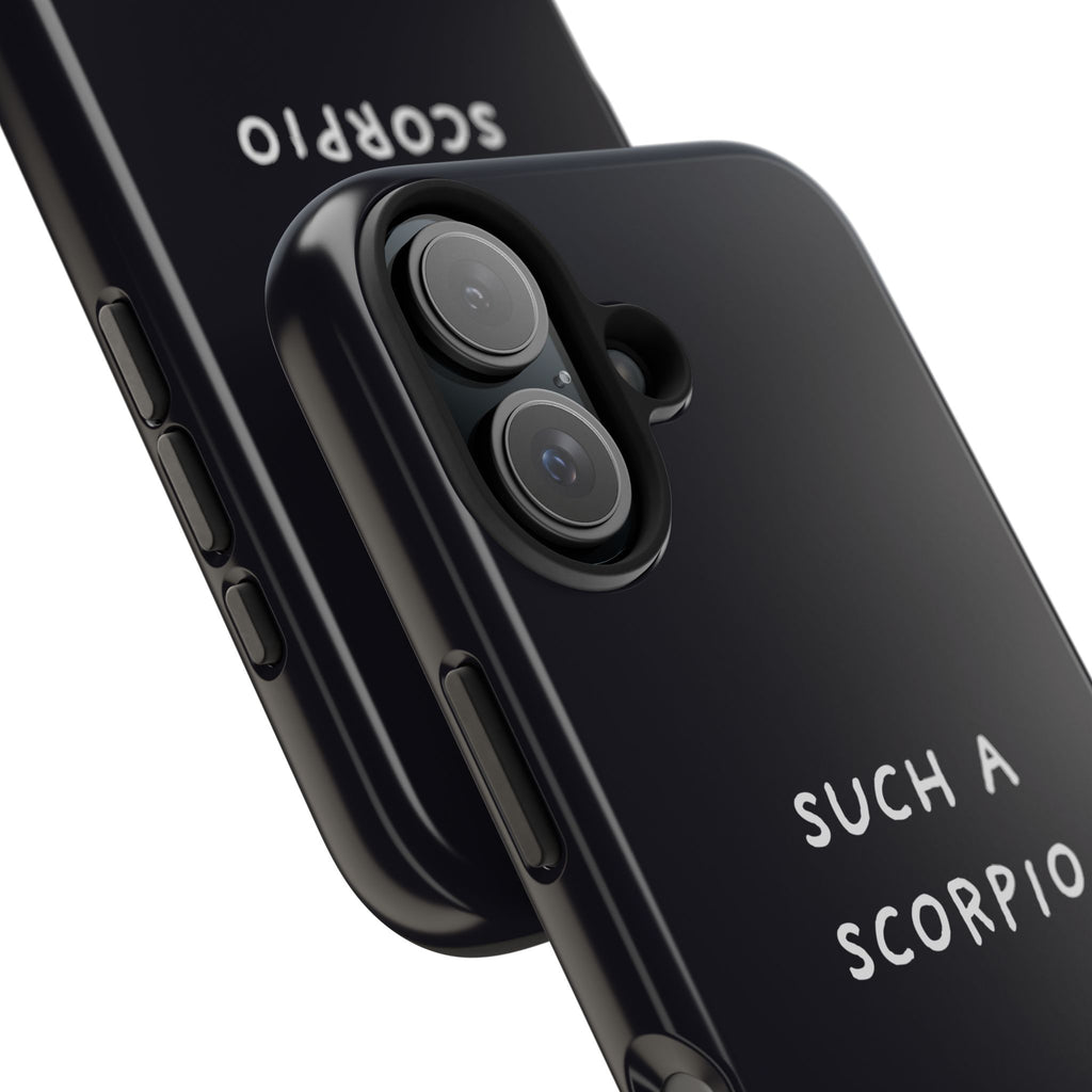 "Such a Scorpio" Phone Case - Black/White