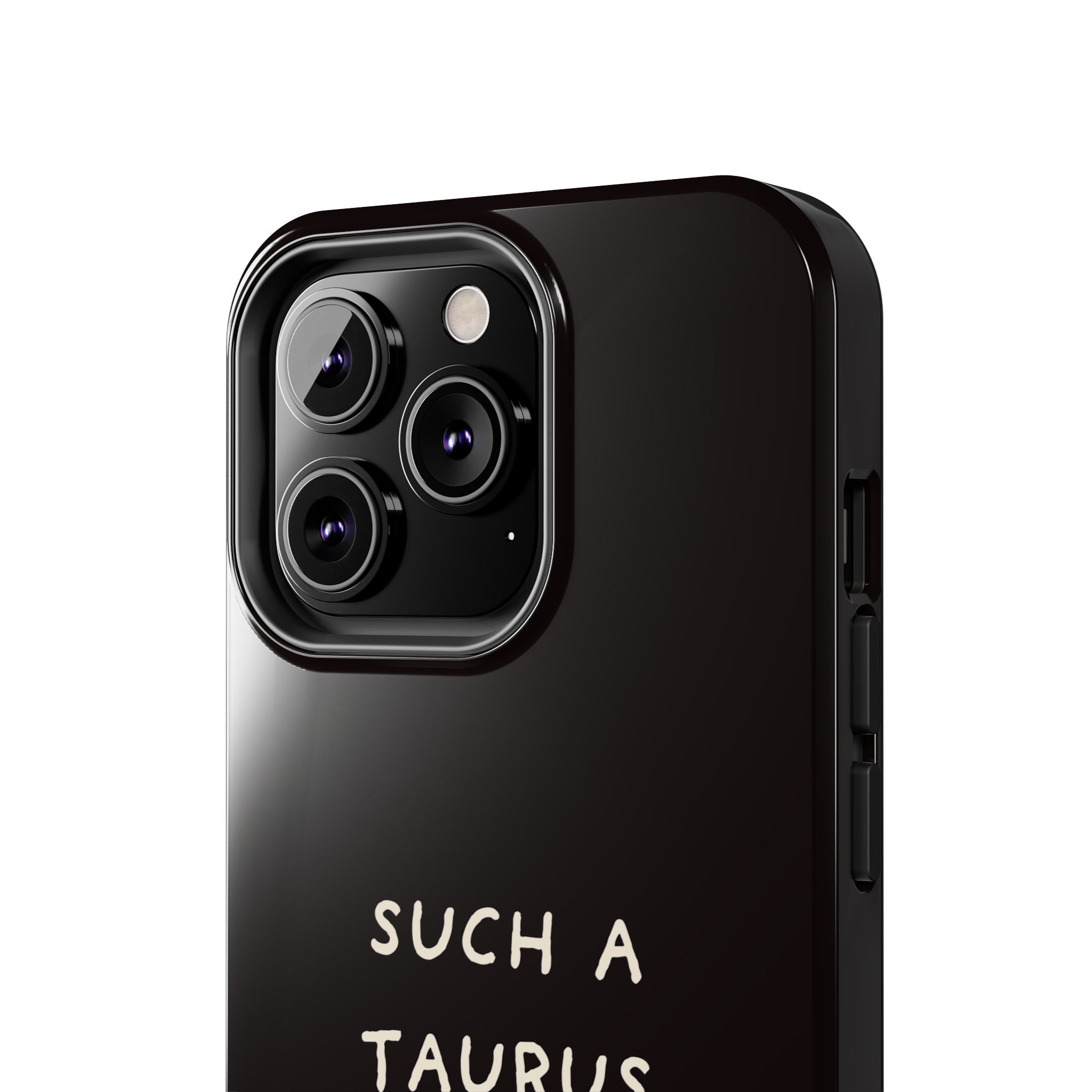 "Such a Taurus" Tough Phone Case – Deep Brown / Cream
