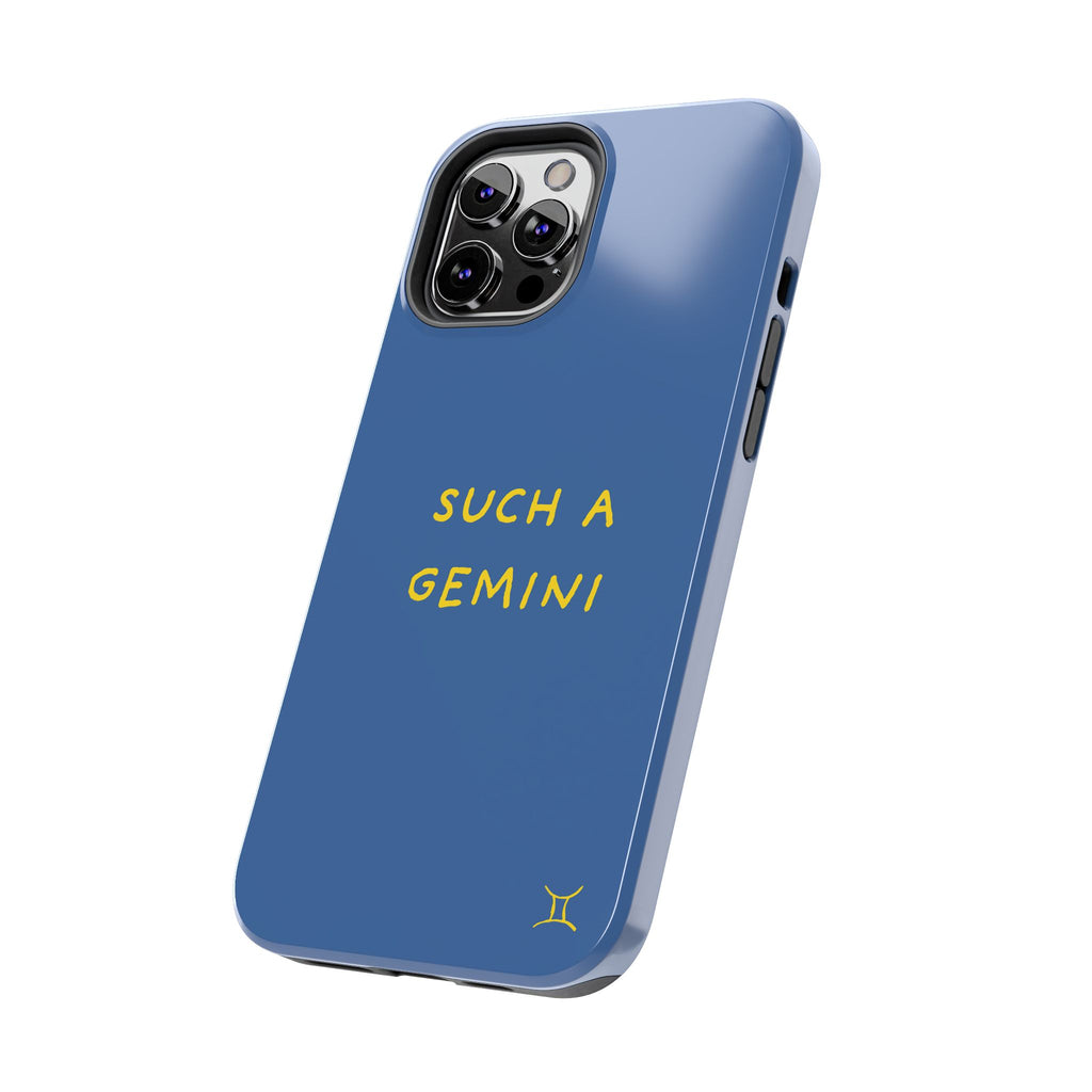 "Such A Gemini" Phone Case - Blue/Yellow