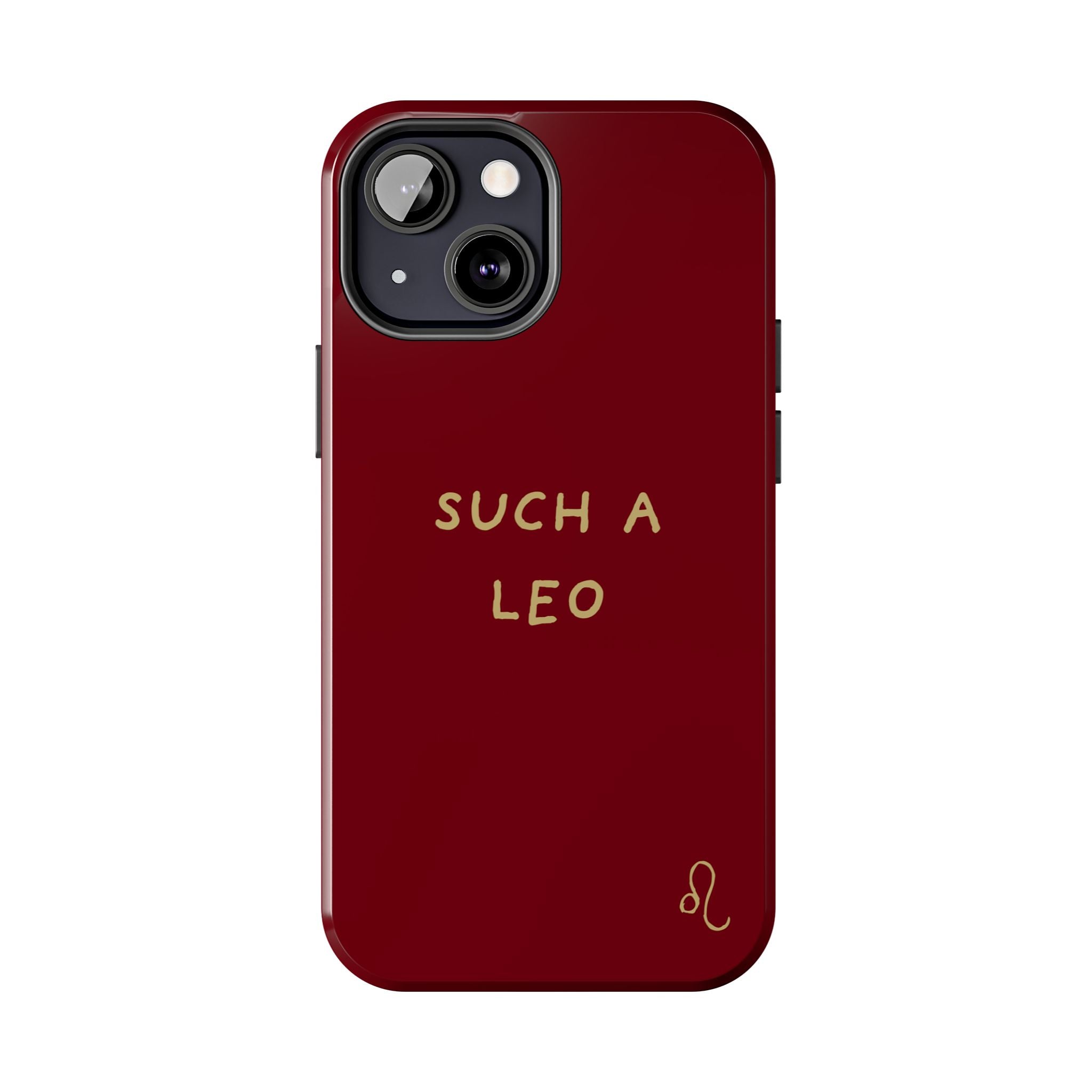 "Such a Leo" Phone Case - Red/Gold
