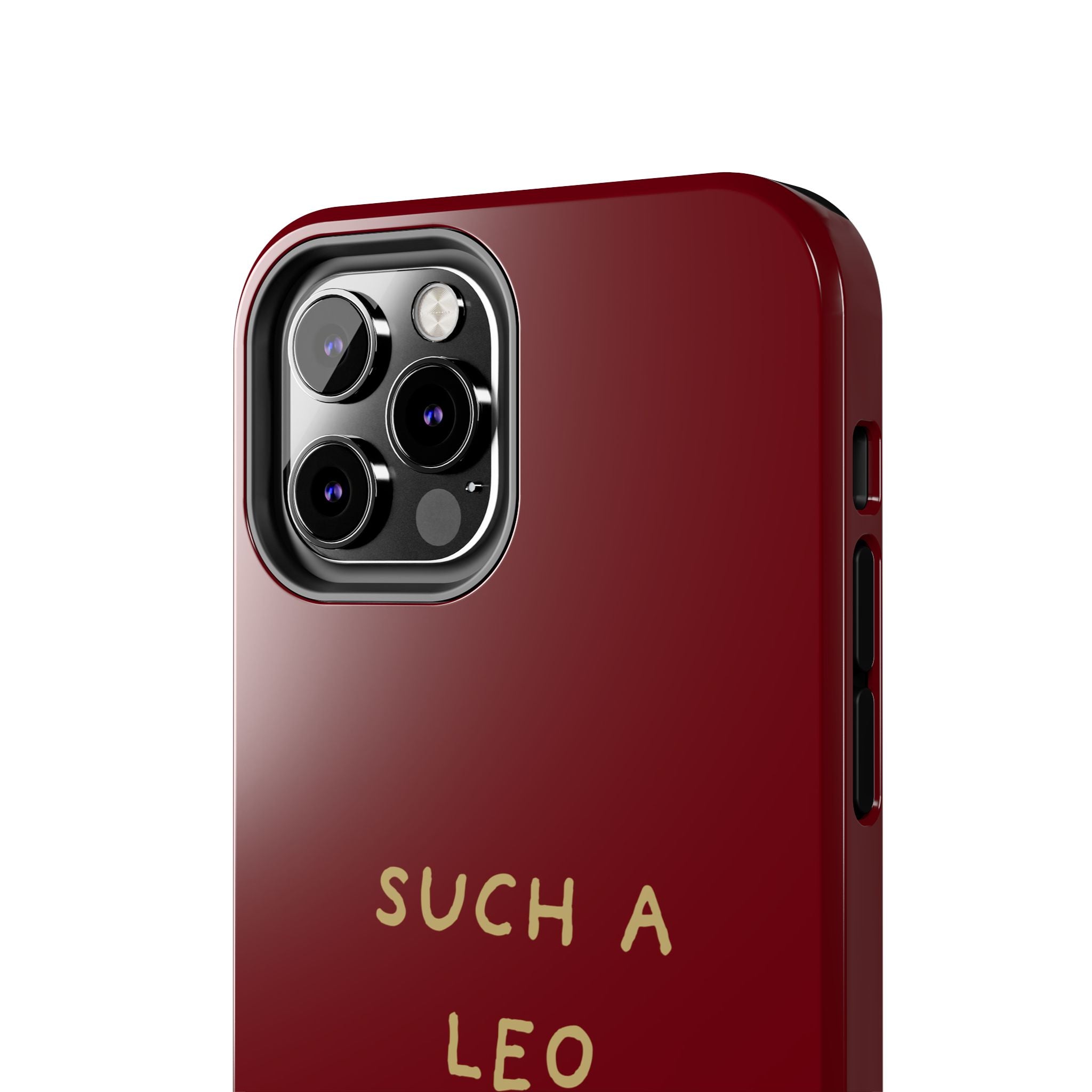 "Such a Leo" Phone Case - Red/Gold