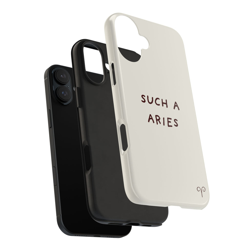 "Such a Aries" Tough Phone Case — White