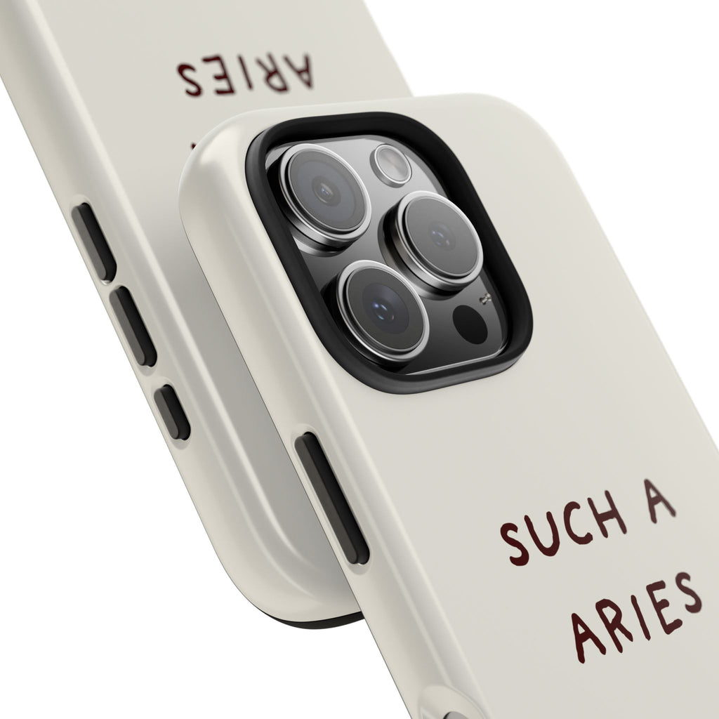 "Such a Aries" Tough Phone Case — White