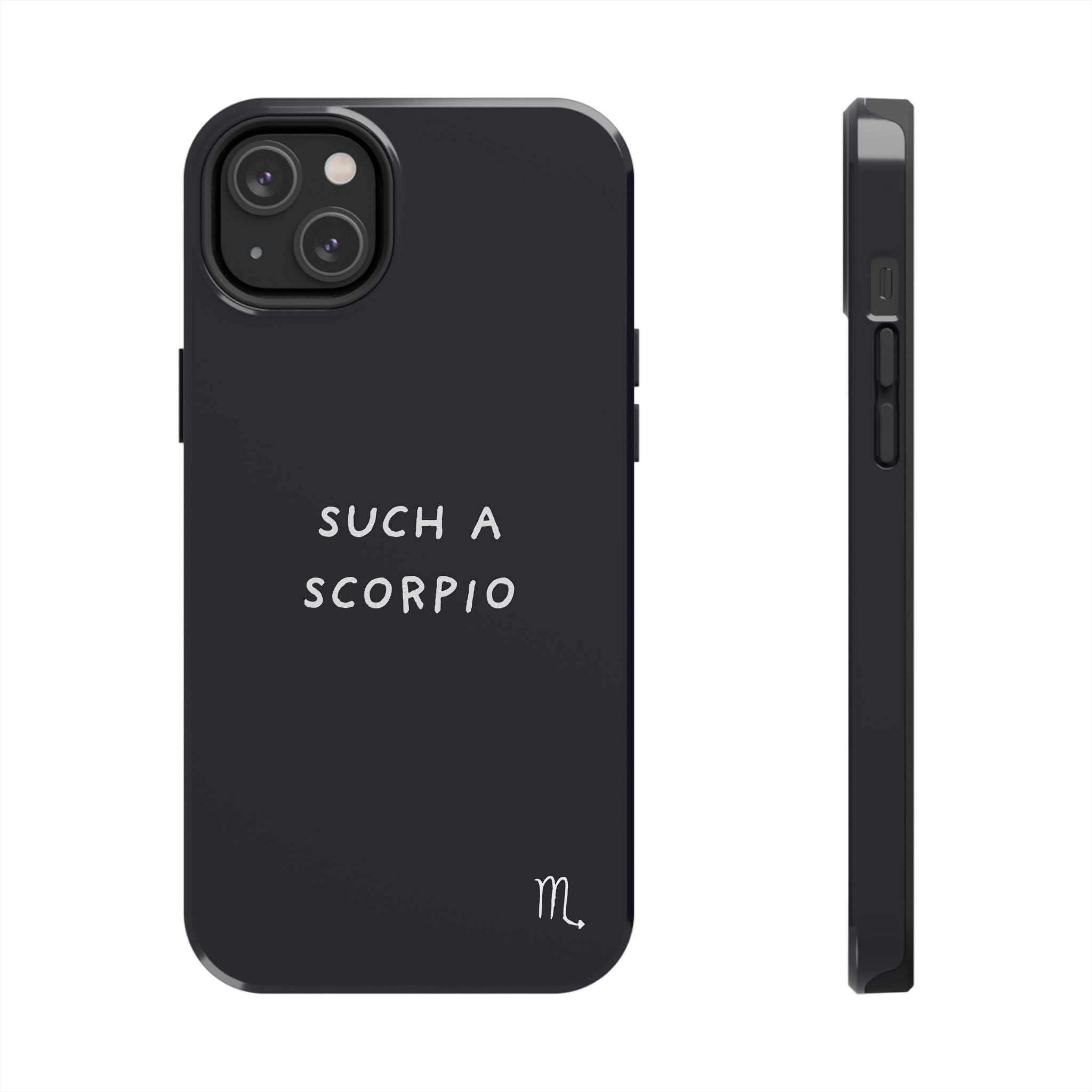 "Such a Scorpio" Phone Case - Black/White
