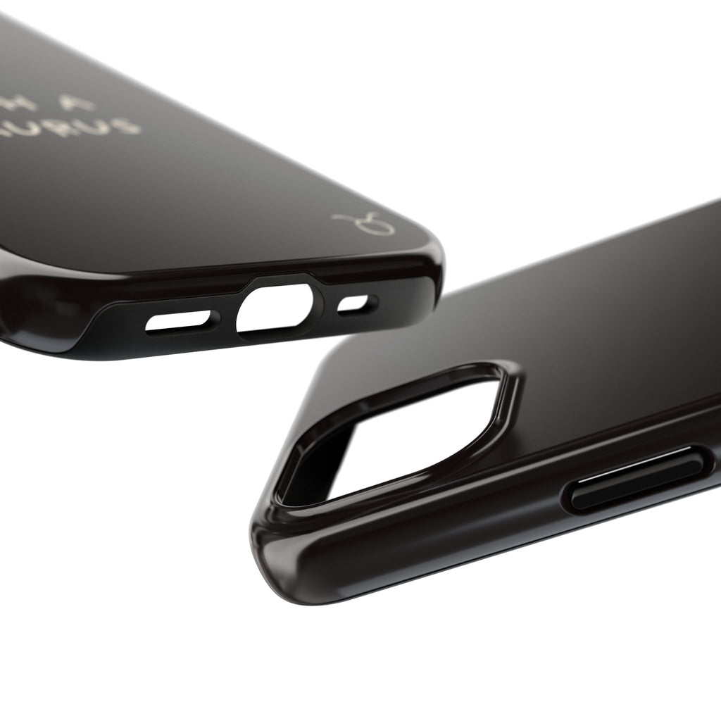 "Such a Taurus" Tough Phone Case – Deep Brown / Cream